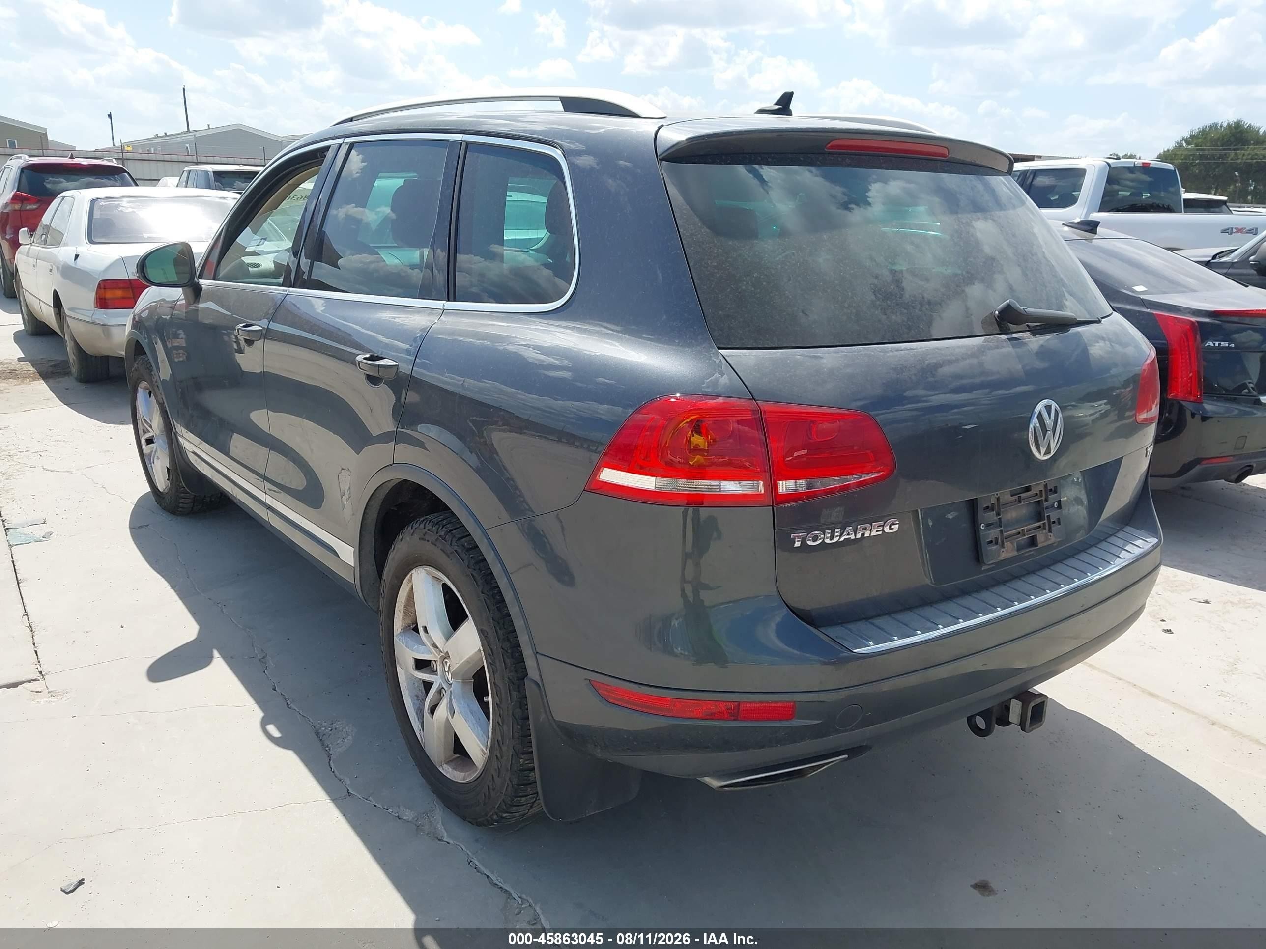 2012 Volkswagen Touareg Tdi Lux Gray vin: WVGEK9BP7CD008989