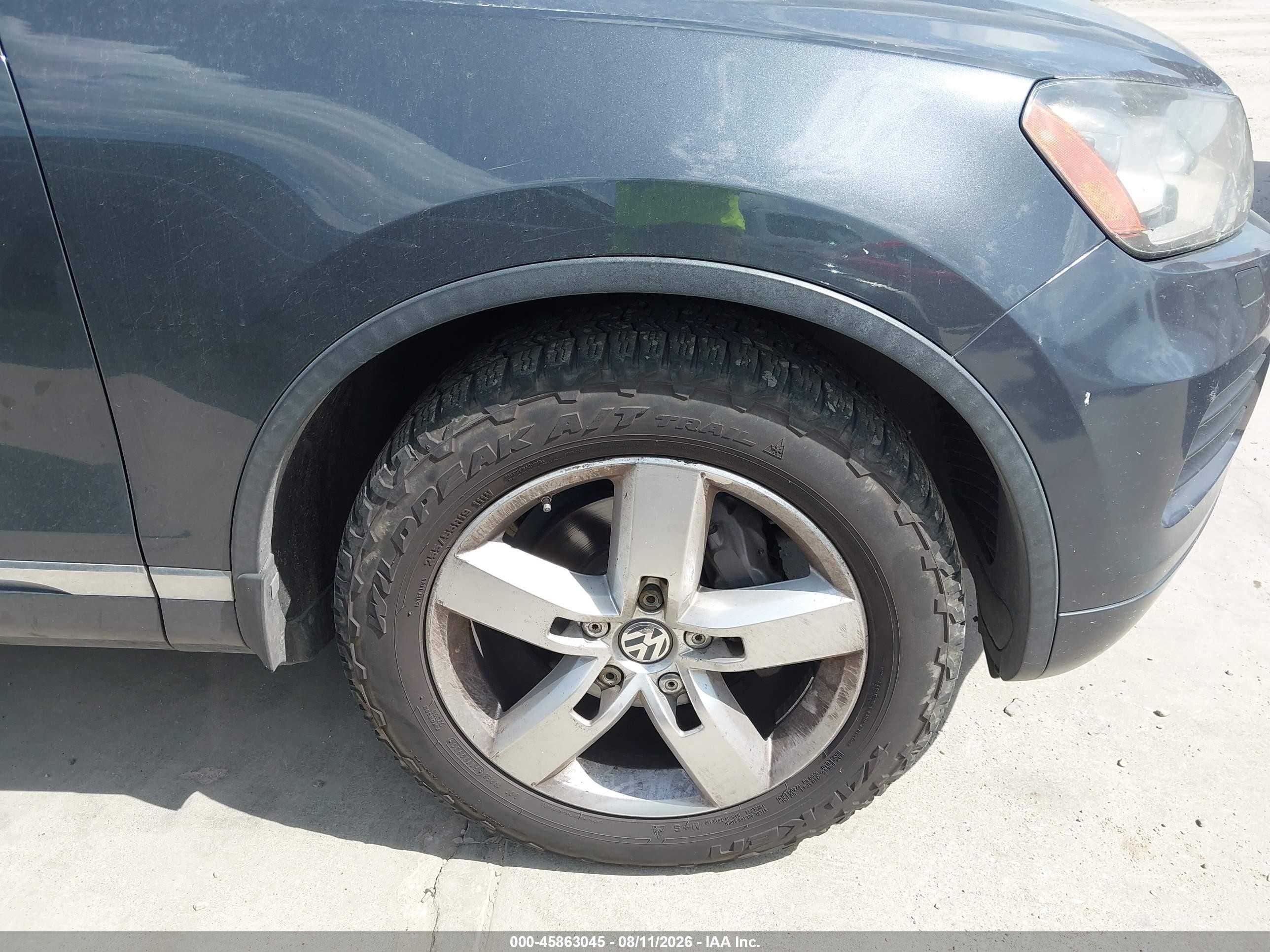 2012 Volkswagen Touareg Tdi Lux Gray vin: WVGEK9BP7CD008989