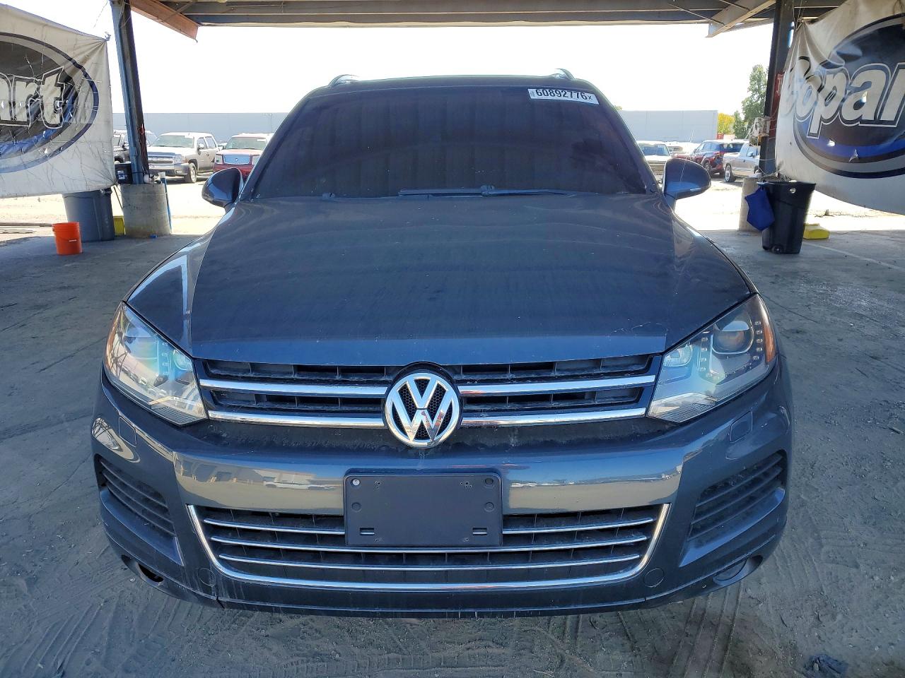 2012 Volkswagen Touareg V6 Tdi Gray vin: WVGEK9BP9CD007231