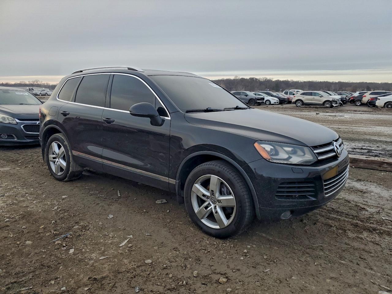 2014 Volkswagen Touareg V6 Tdi Black vin: WVGEP9BP0ED000866