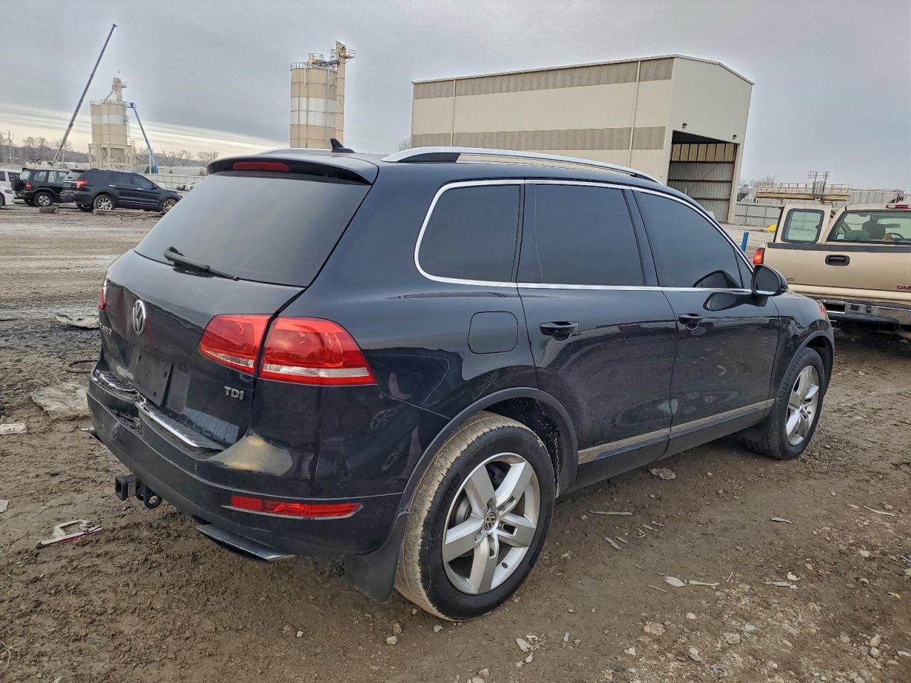2014 Volkswagen Touareg V6 Tdi Black vin: WVGEP9BP0ED000866