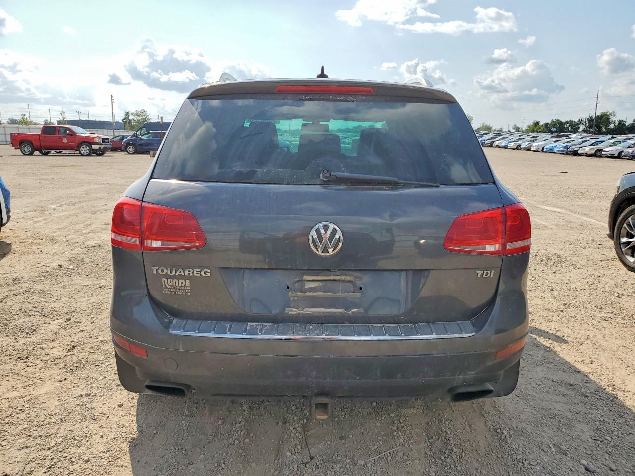 2014 Volkswagen Touareg V6 Tdi Gray vin: WVGEP9BP3ED013157