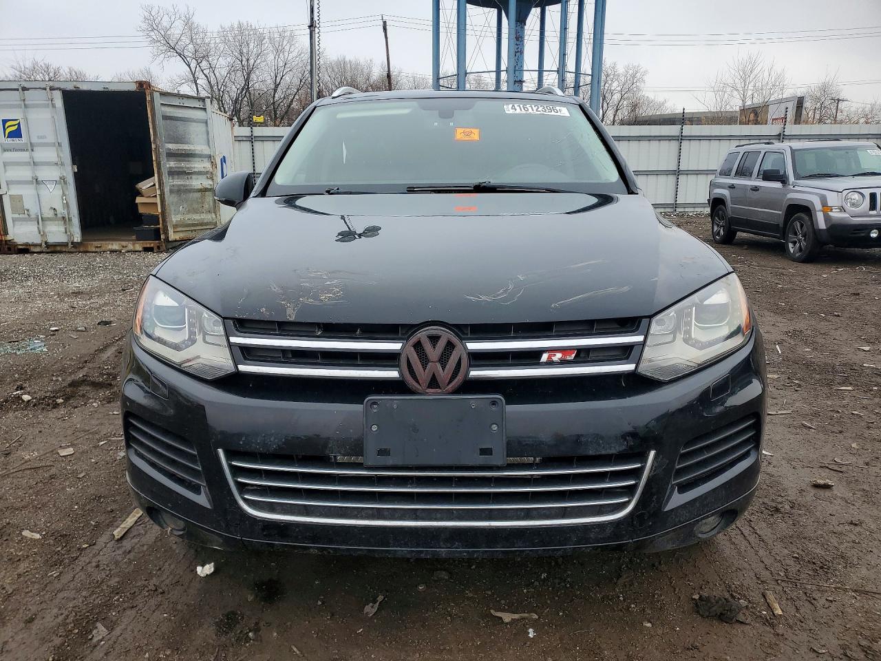 2014 Volkswagen Touareg V6 Tdi Black vin: WVGEP9BP4ED012146