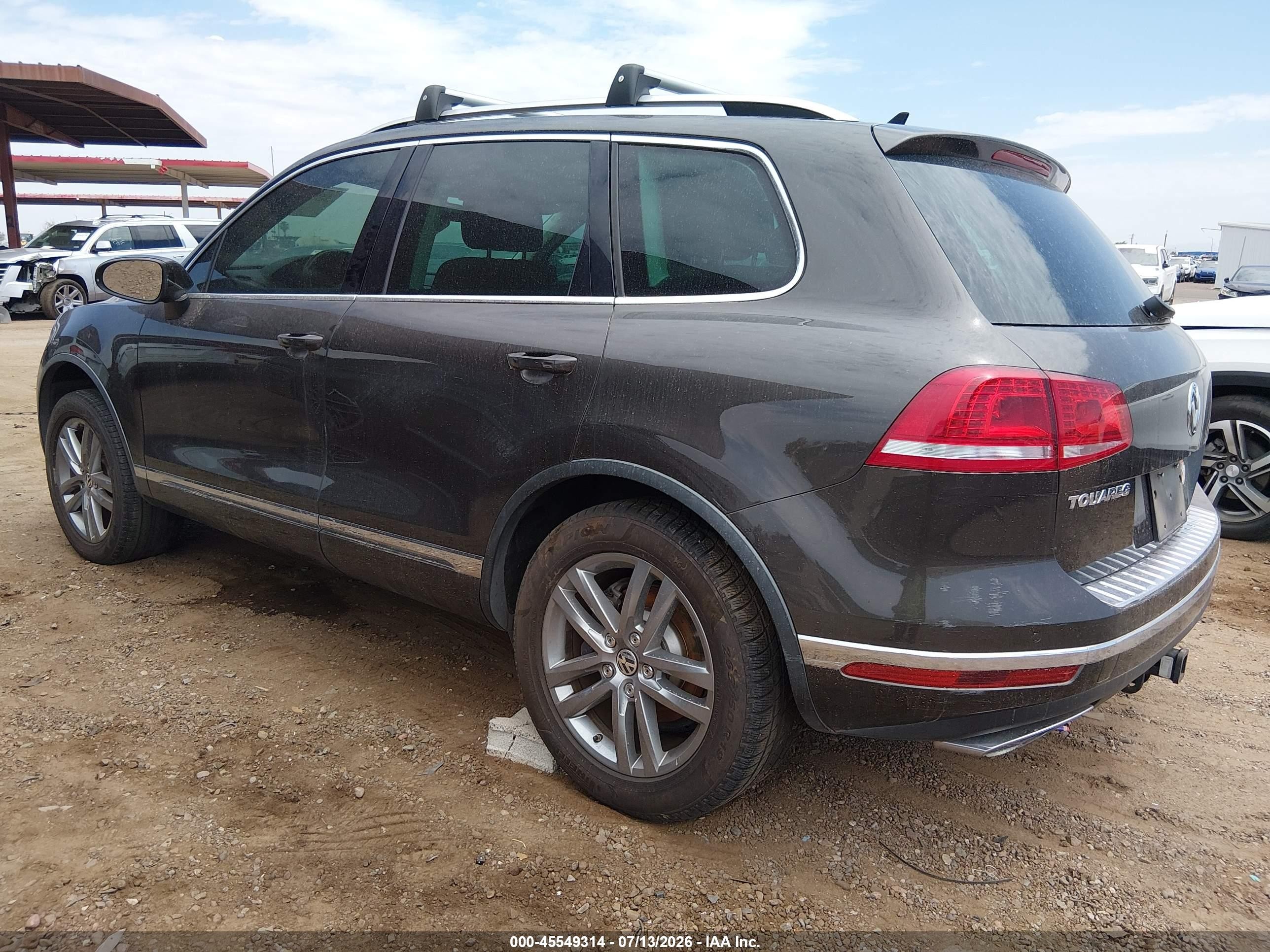 2015 Volkswagen Touareg Tdi Lux Серый vin: WVGEP9BP5FD007412