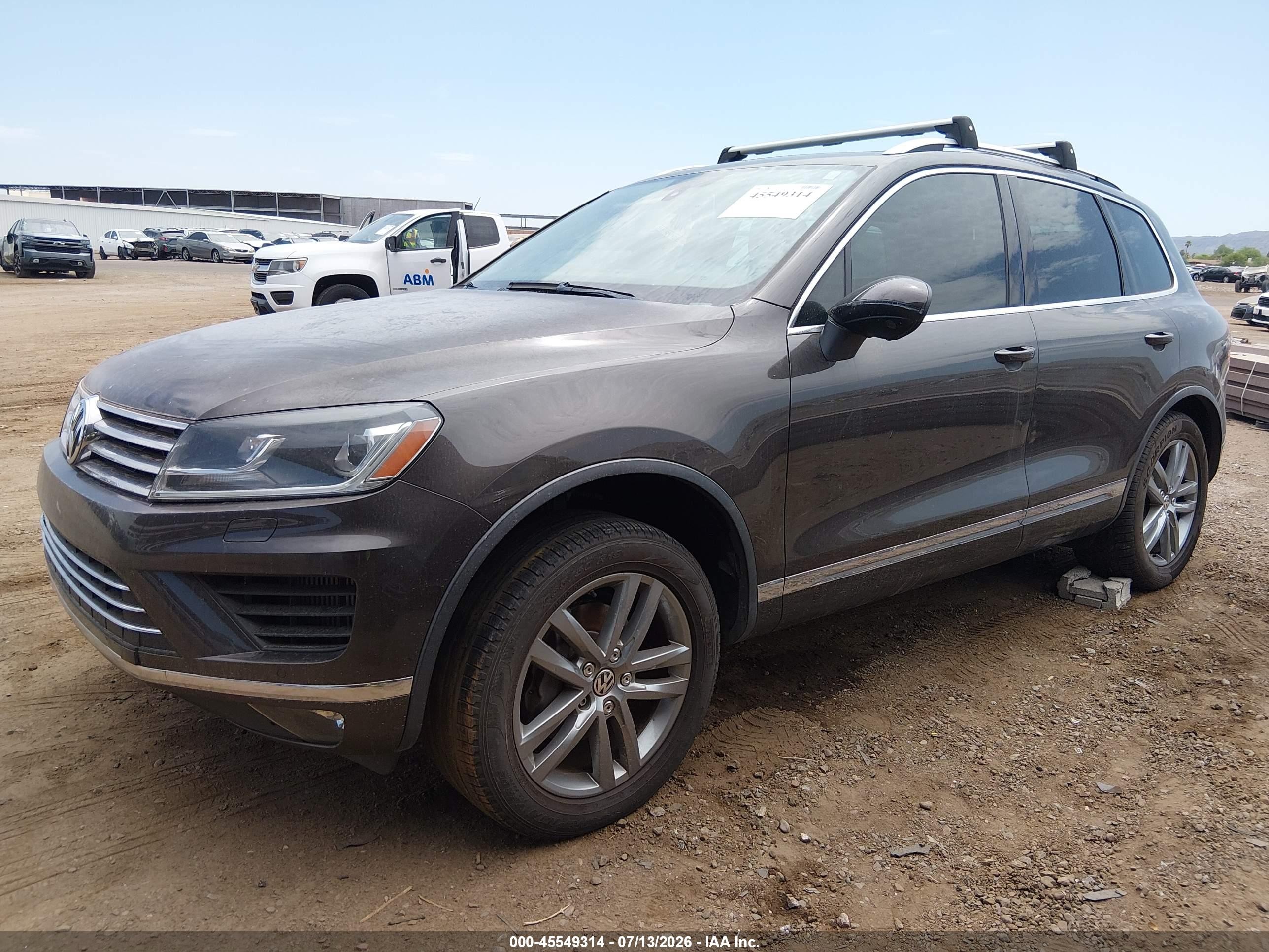 2015 Volkswagen Touareg Tdi Lux Серый vin: WVGEP9BP5FD007412