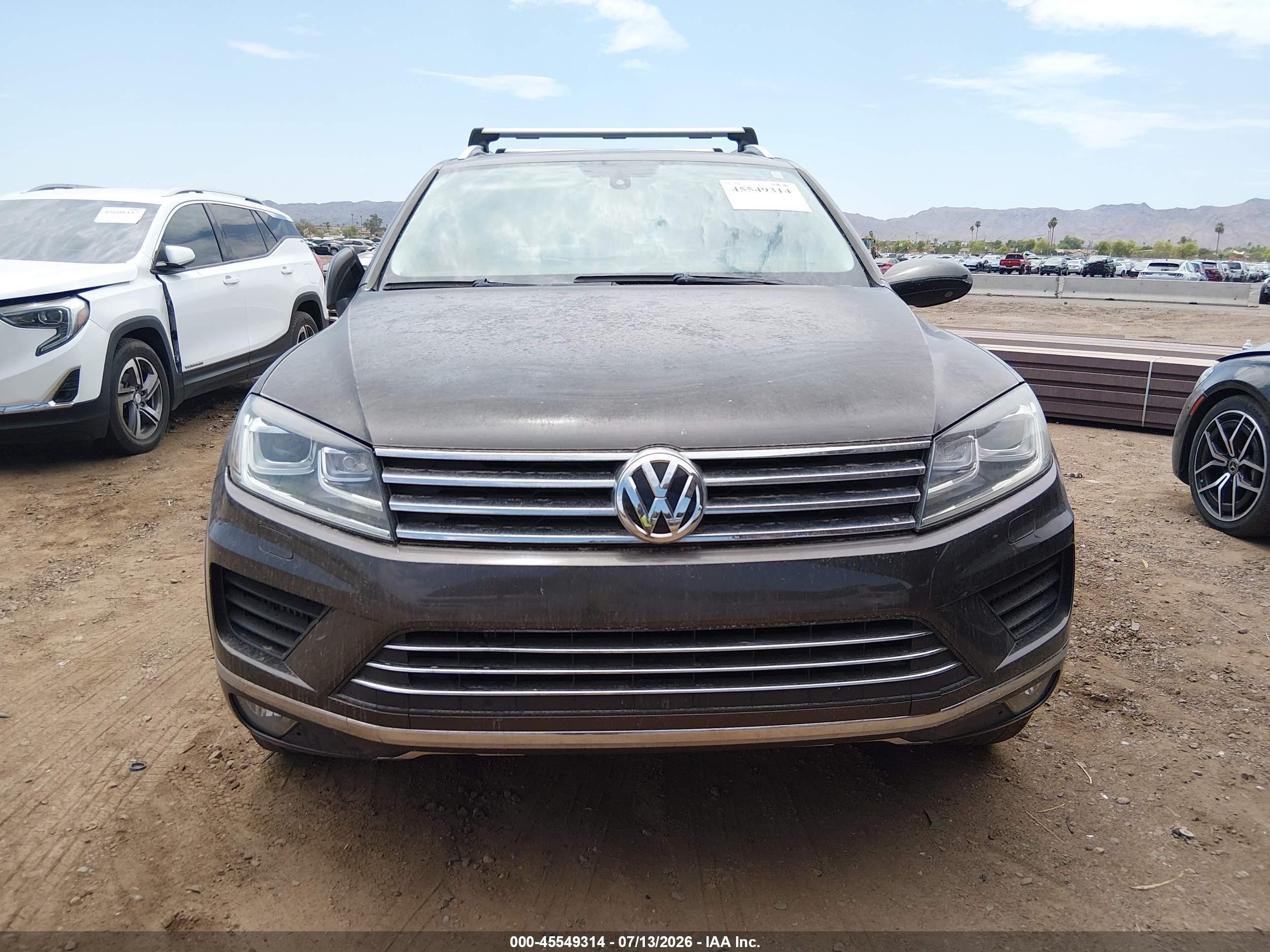 2015 Volkswagen Touareg Tdi Lux Серый vin: WVGEP9BP5FD007412
