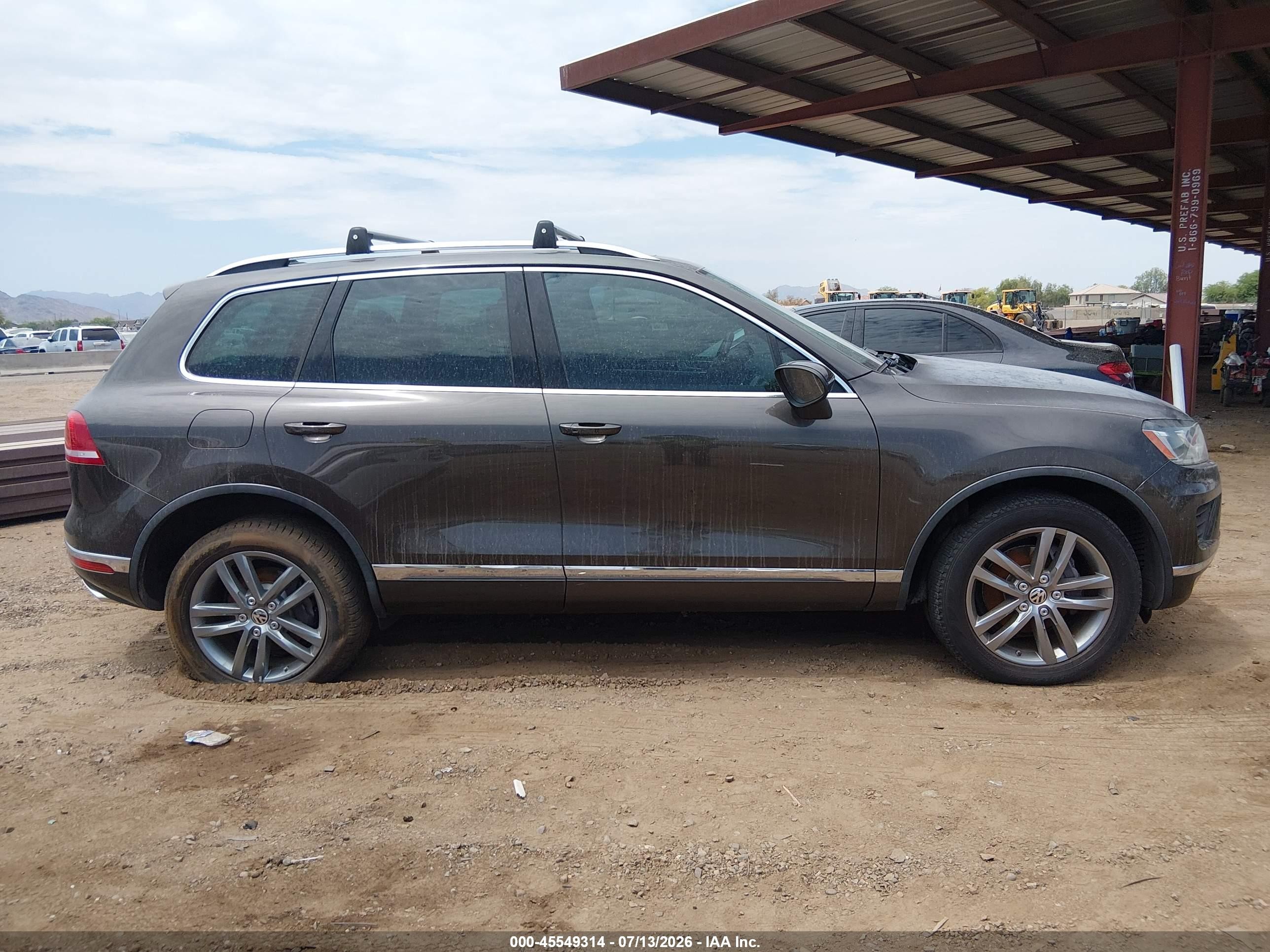 2015 Volkswagen Touareg Tdi Lux Серый vin: WVGEP9BP5FD007412