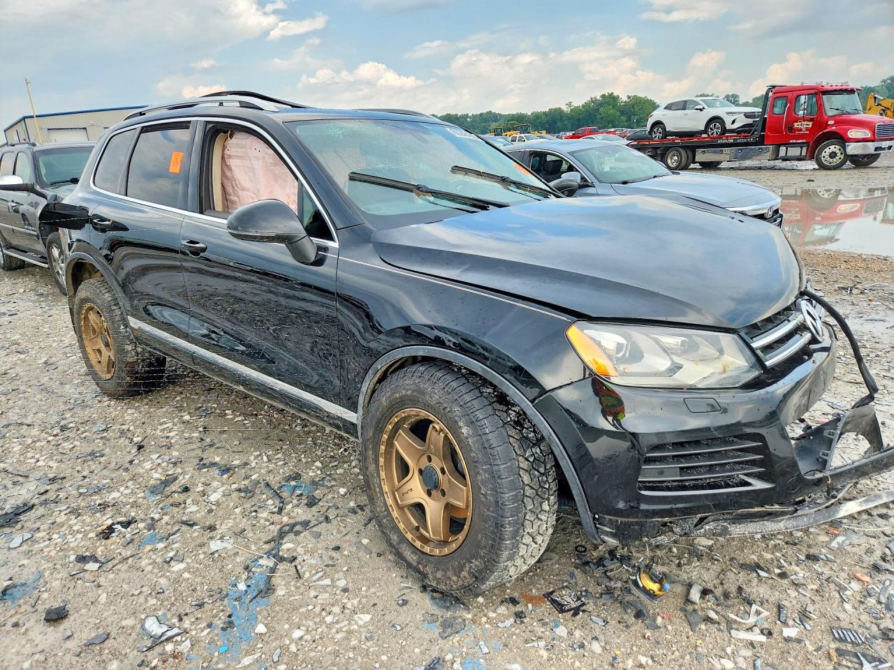 2013 Volkswagen Touareg V6 Tdi Black vin: WVGEP9BP8DD011404