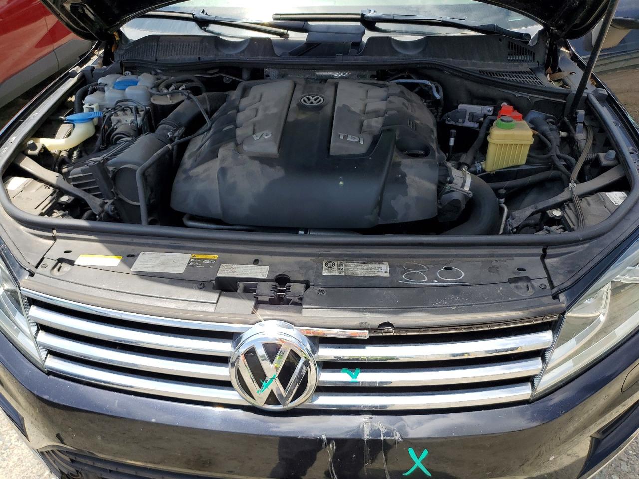 2015 Volkswagen Touareg V6 Tdi Black vin: WVGEP9BP8FD006853