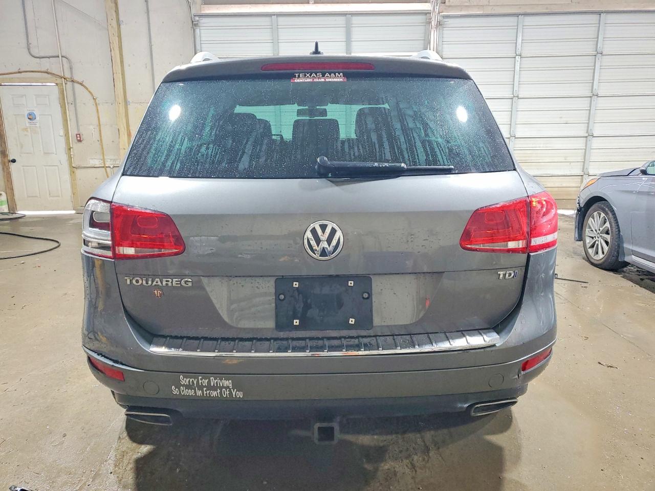 2013 Volkswagen Touareg V6 Tdi Gray vin: WVGEP9BP9DD003652