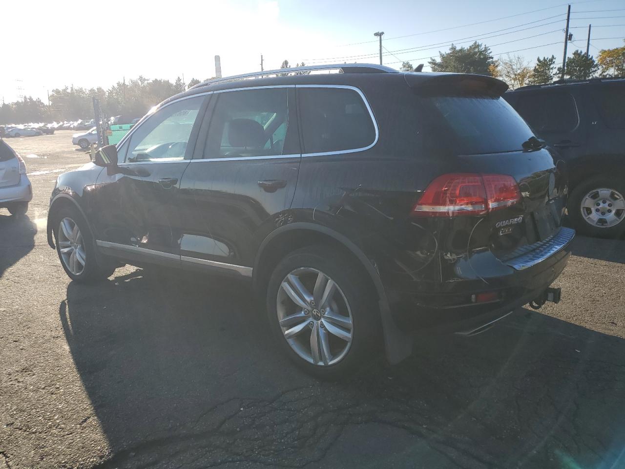 2014 Volkswagen Touareg V6 Tdi Black vin: WVGEP9BP9ED008934
