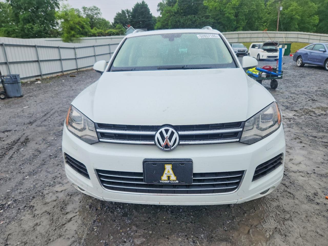 2014 Volkswagen Touareg V6 Tdi White vin: WVGEP9BPXED008974