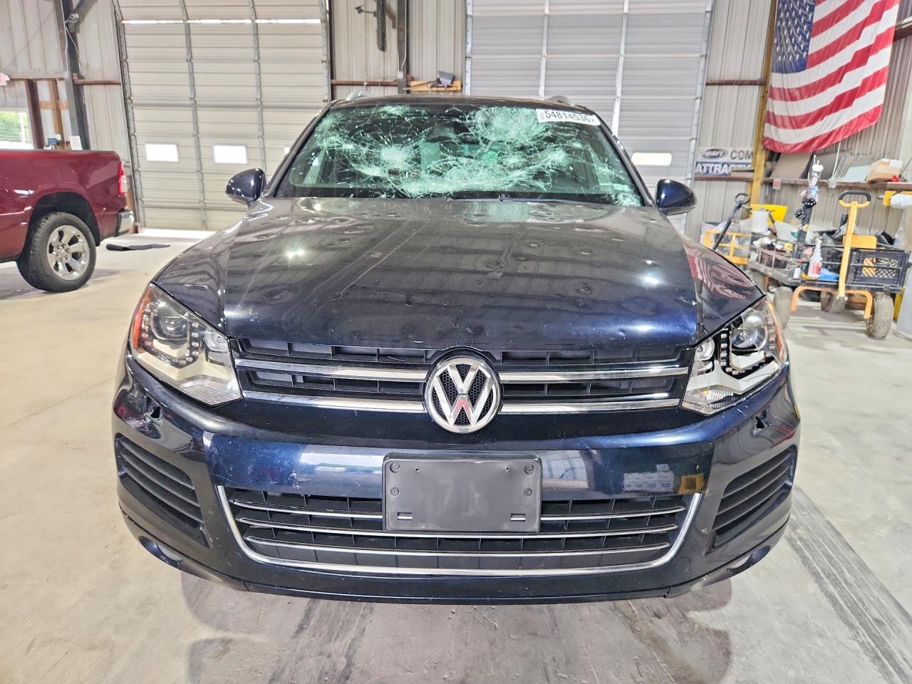 2014 Volkswagen Touareg V6 Tdi Blue vin: WVGEP9BPXED013575
