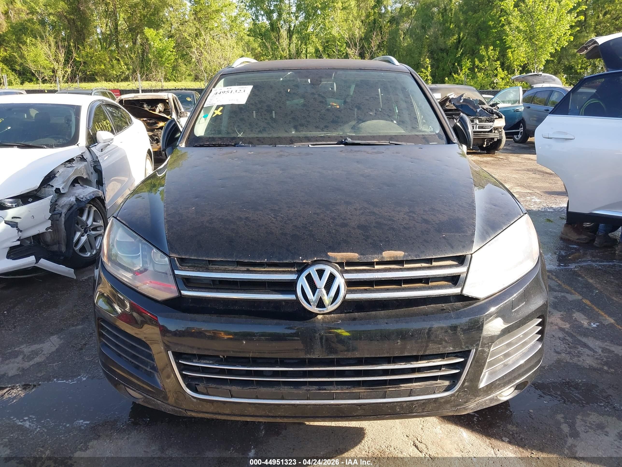 2011 Volkswagen Touareg Vr6 Sport Черный vin: WVGFF9BP1BD003598