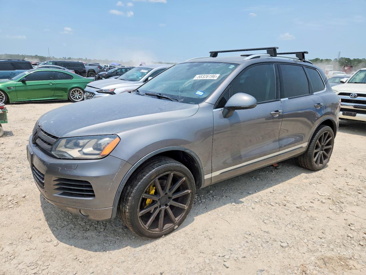 2011 Volkswagen Touareg V6 Gray vin: WVGFF9BP3BD001237