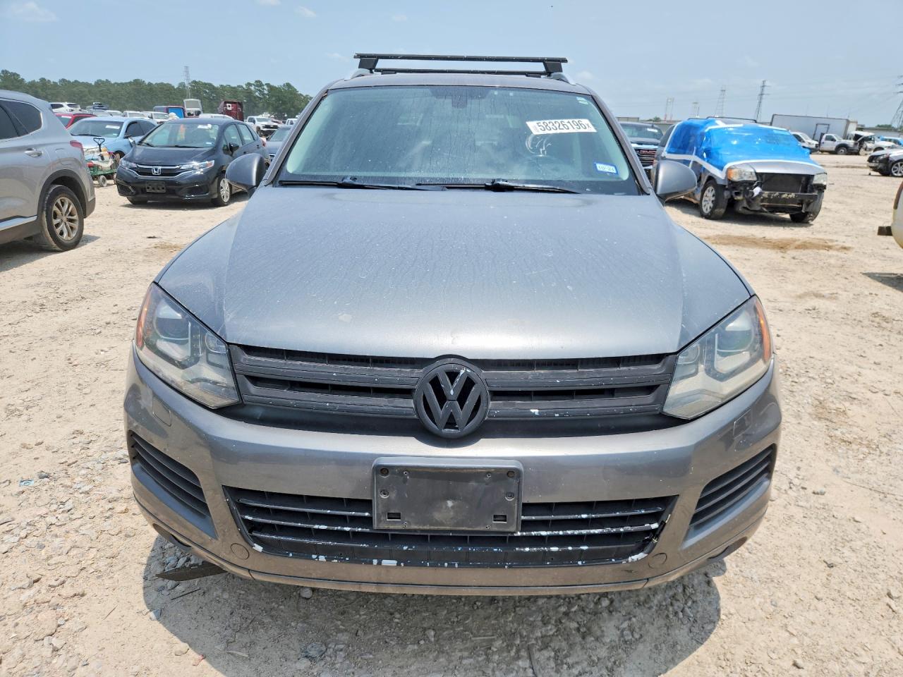 2011 Volkswagen Touareg V6 Gray vin: WVGFF9BP3BD001237