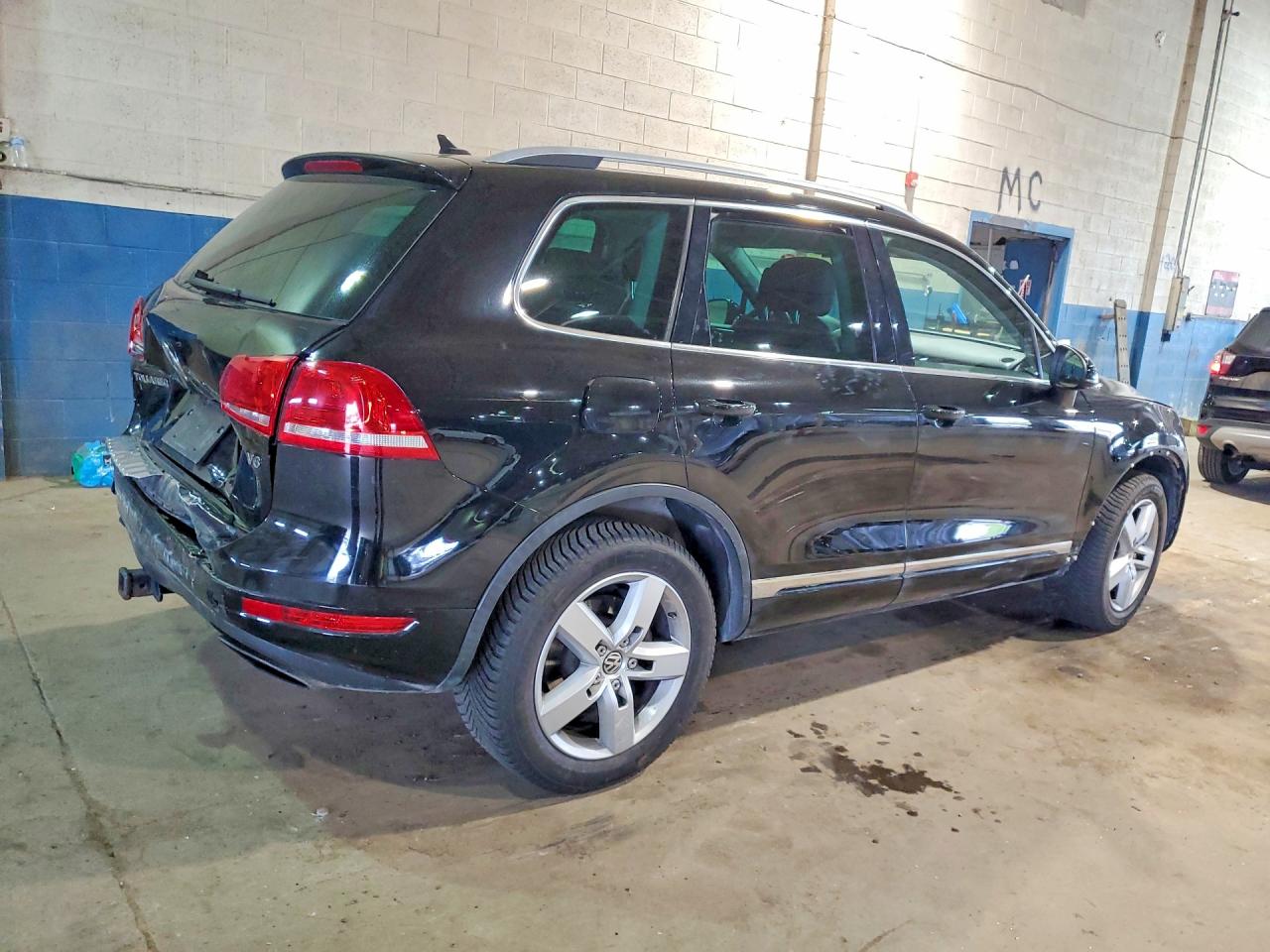 2012 Volkswagen Touareg V6 Black vin: WVGFF9BP3CD001188