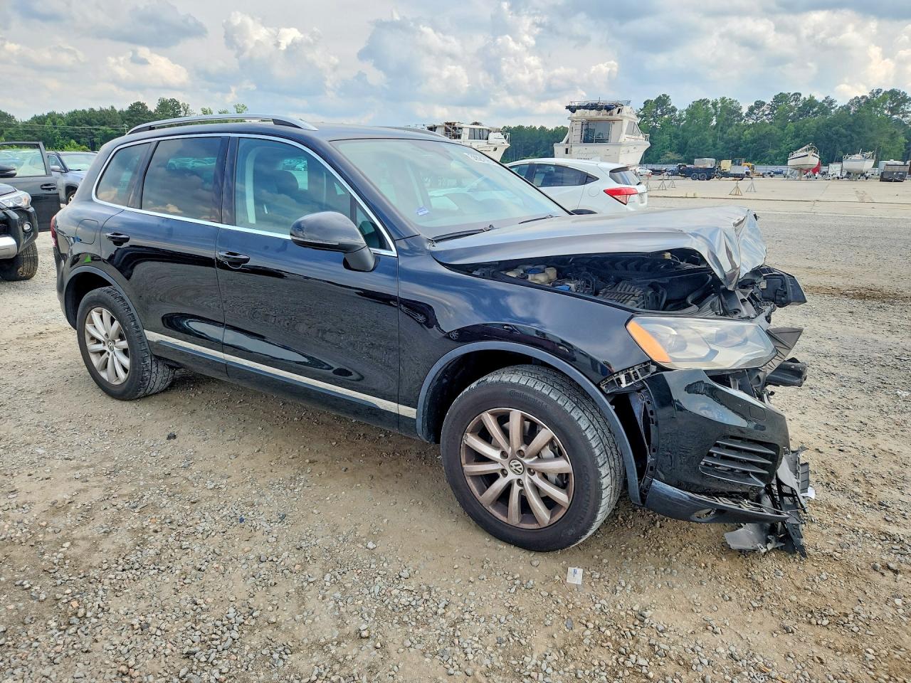 2011 Volkswagen Touareg V6 Black vin: WVGFF9BP5BD000753