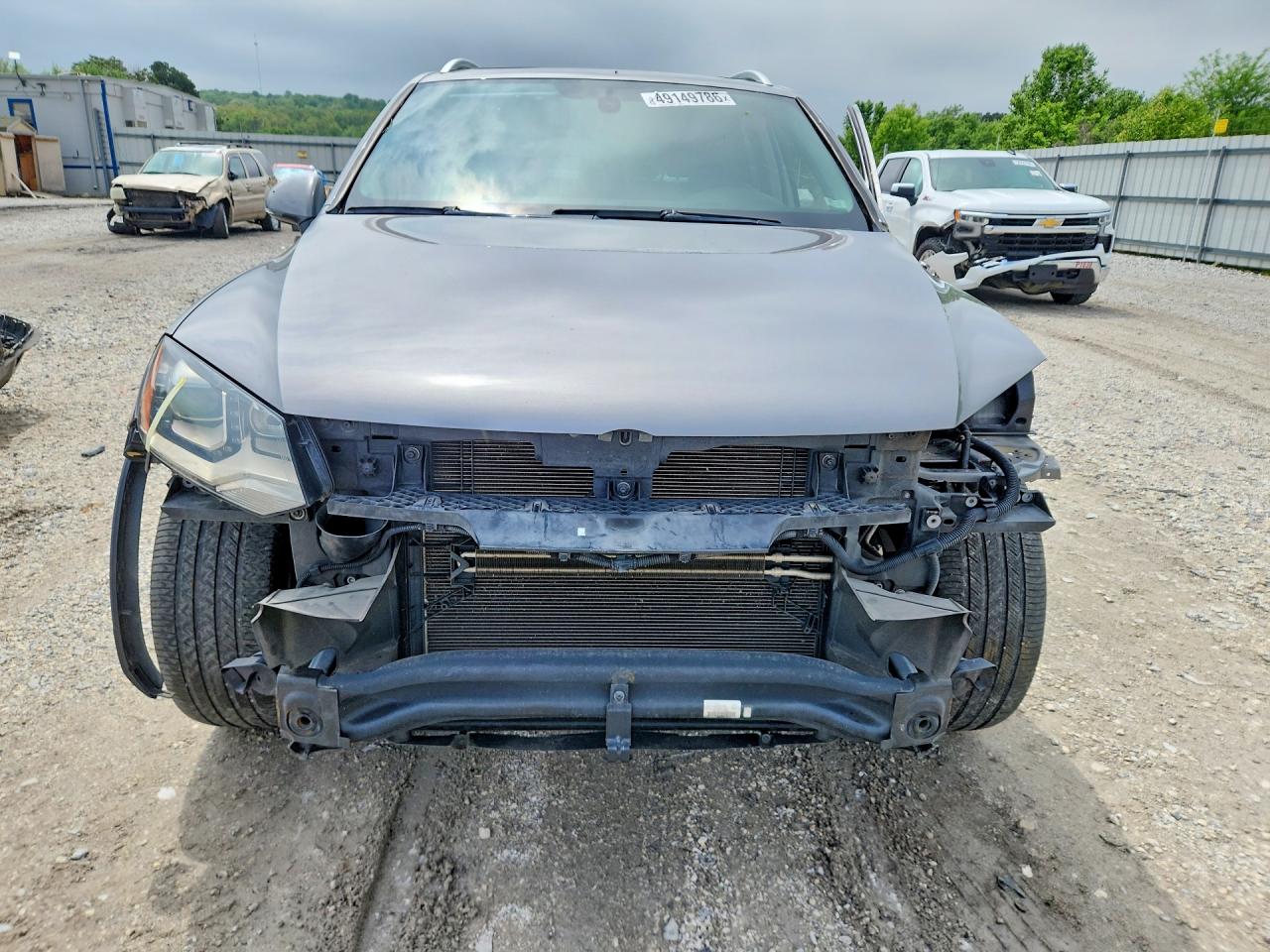 2011 Volkswagen Touareg Gray vin: WVGFF9BP6BD000664