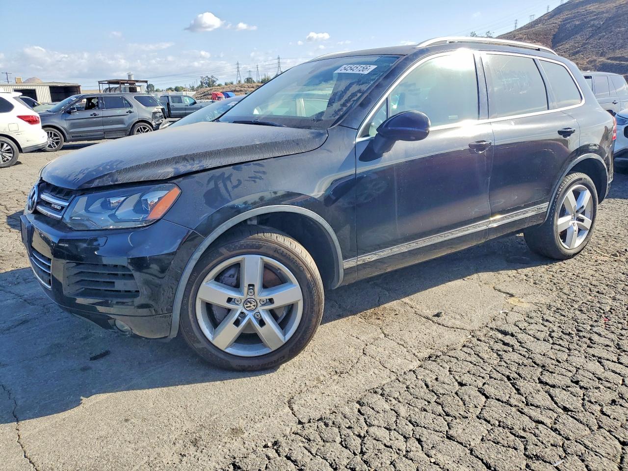 2011 Volkswagen Touareg Hybrid Black vin: WVGFG9BPXBD003385