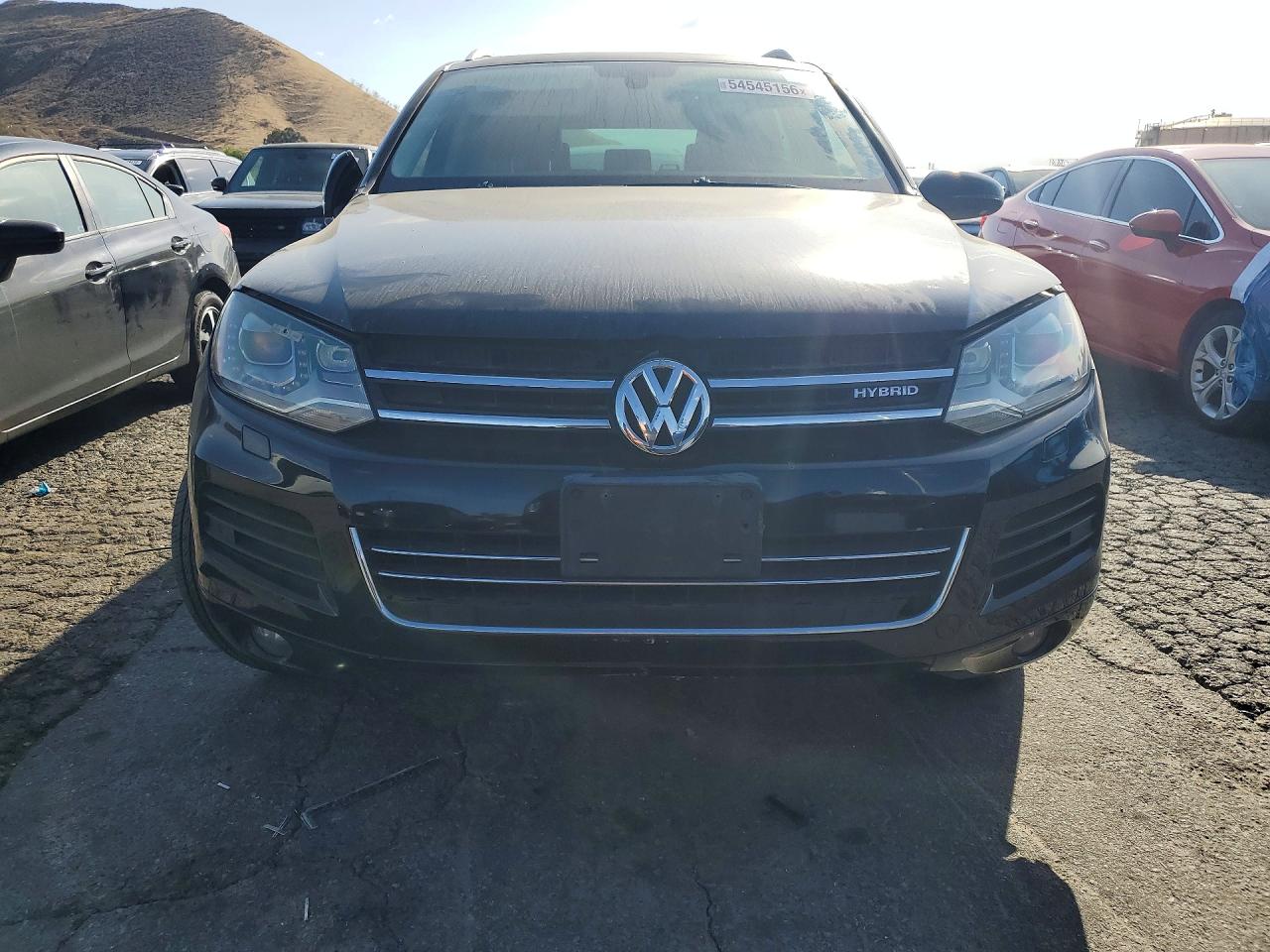 2011 Volkswagen Touareg Hybrid Black vin: WVGFG9BPXBD003385