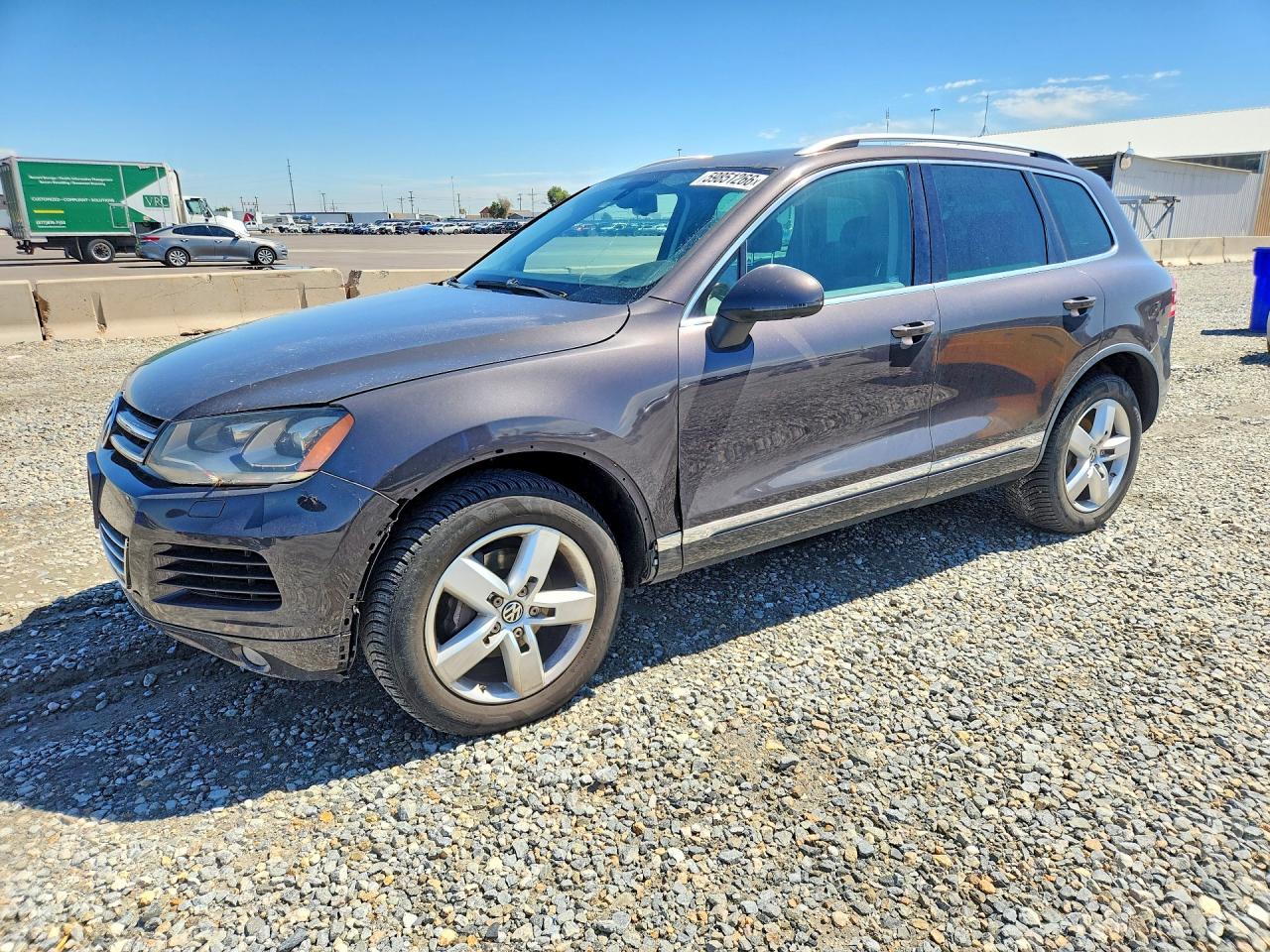 2011 Volkswagen Touareg V6 Tdi Brown vin: WVGFK9BP0BD003295