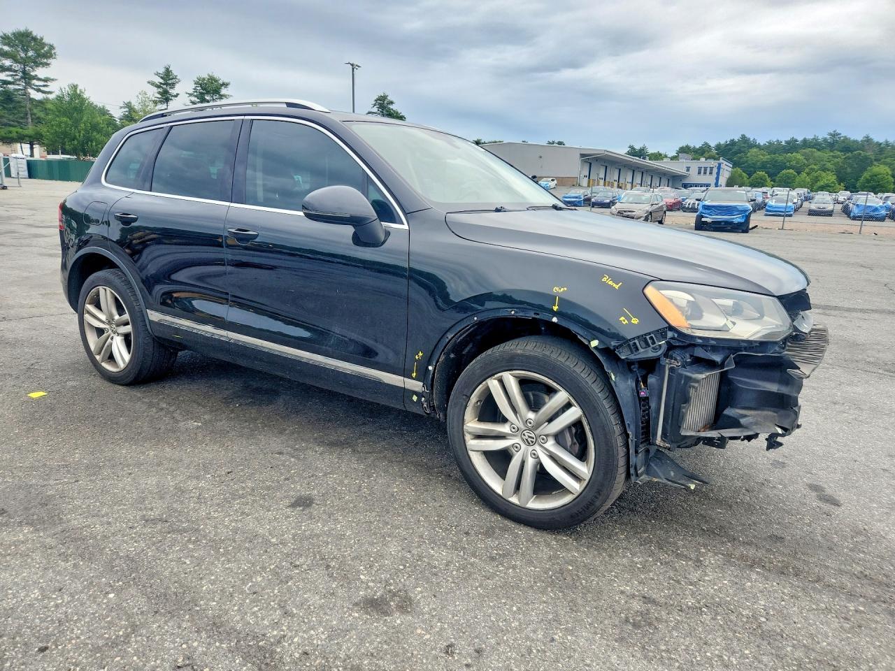 2012 Volkswagen Touareg V6 Tdi Black vin: WVGFK9BP1CD005526