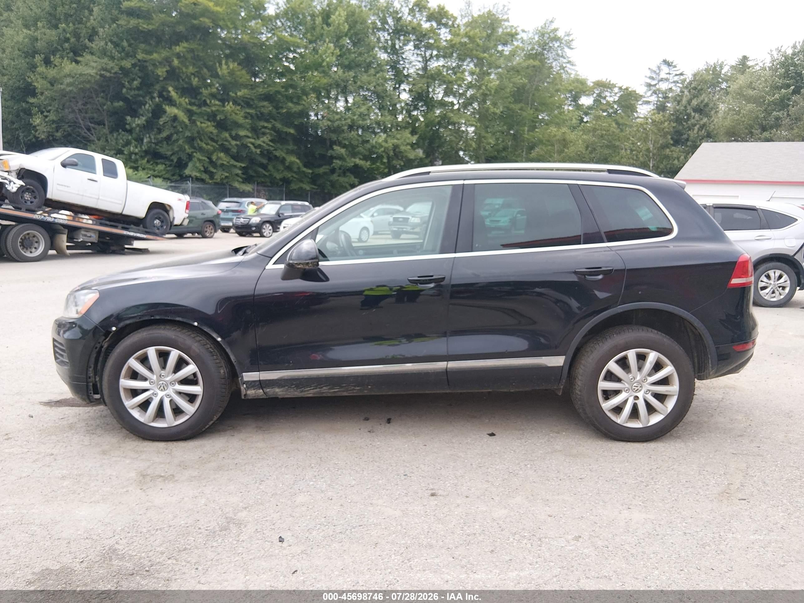 2012 Volkswagen Touareg Tdi Sport Black vin: WVGFK9BP3CD000313