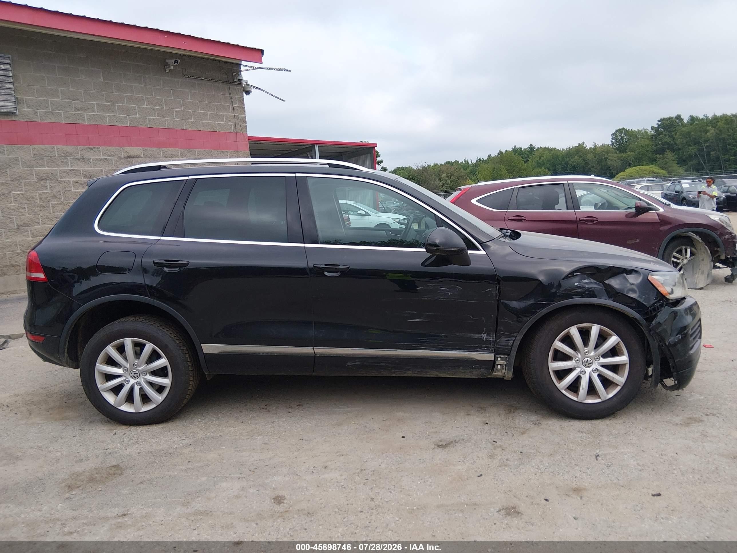 2012 Volkswagen Touareg Tdi Sport Black vin: WVGFK9BP3CD000313