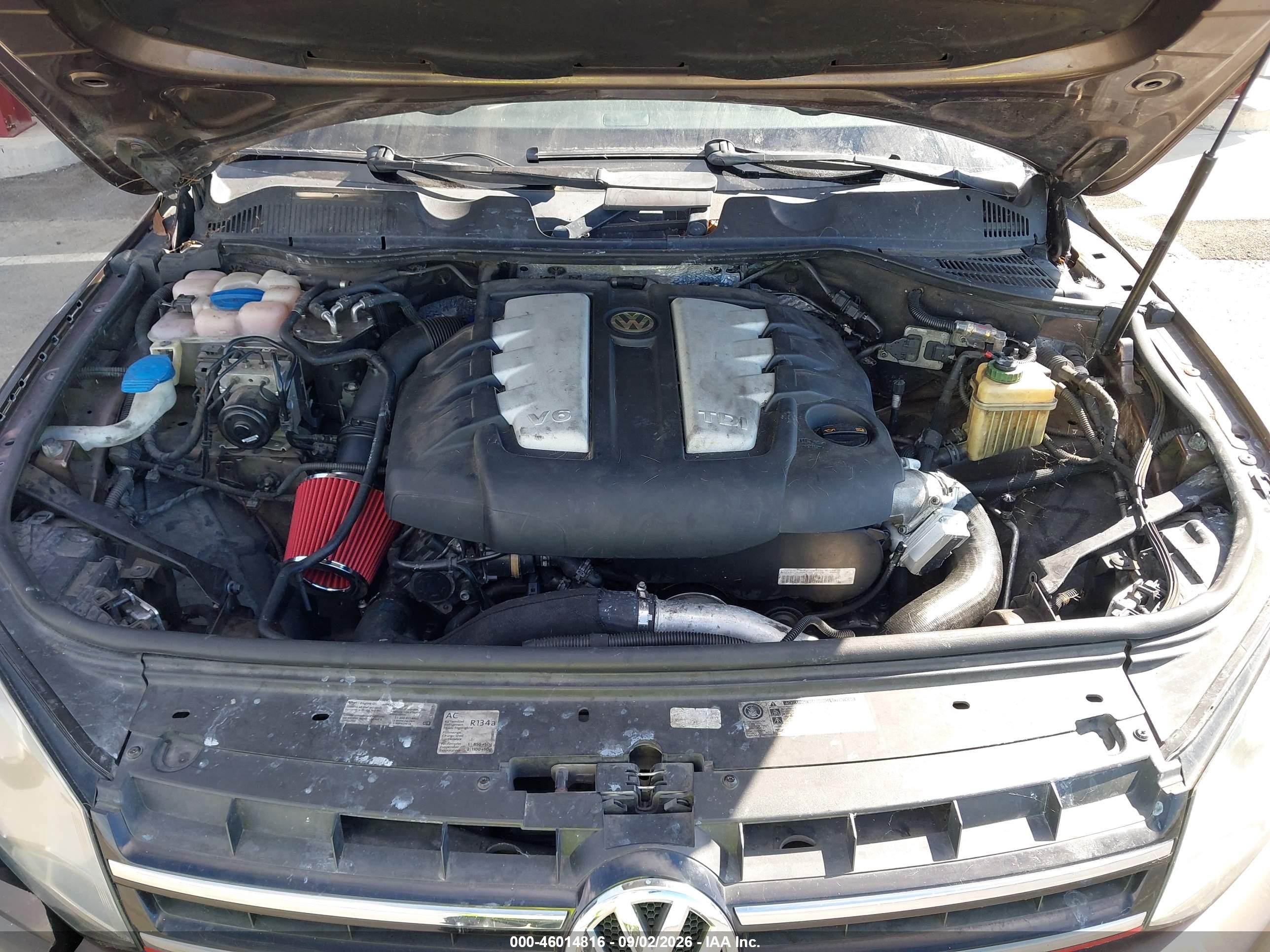 2011 Volkswagen Touareg Tdi Lux Dark Brown vin: WVGFK9BP4BD003848