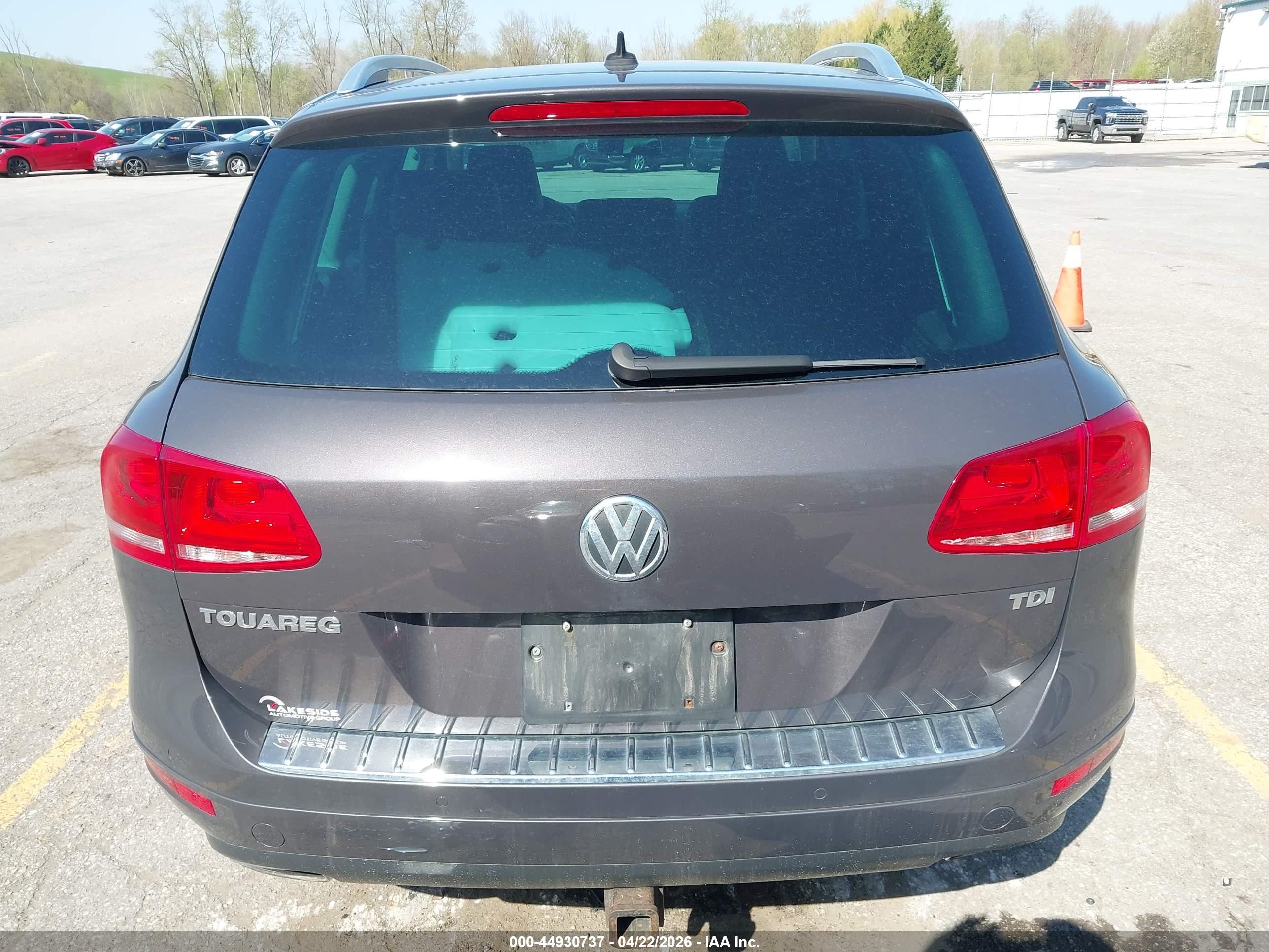 2012 Volkswagen Touareg Tdi Sport Gray vin: WVGFK9BP4CD004273