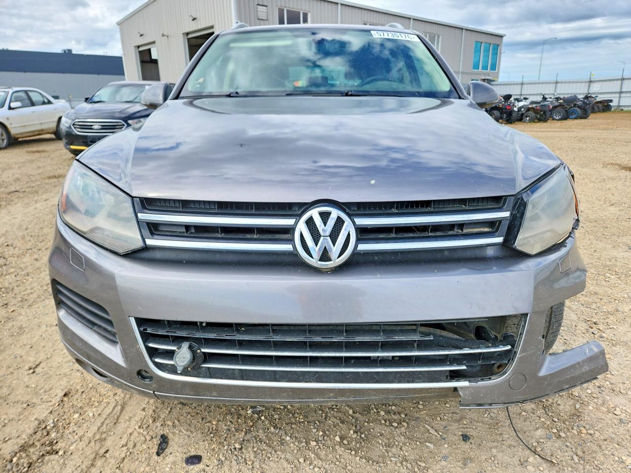 2011 Volkswagen Touareg V6 Tdi Gray vin: WVGFK9BP6BD002006
