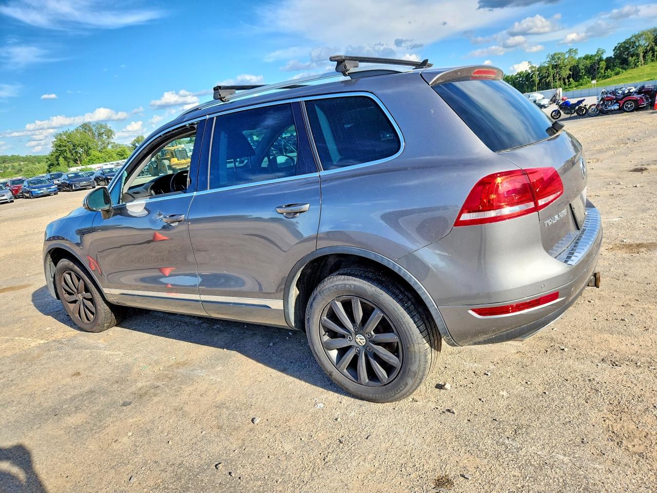 2012 Volkswagen Touareg V6 Tdi Gray vin: WVGFK9BP6CD004551