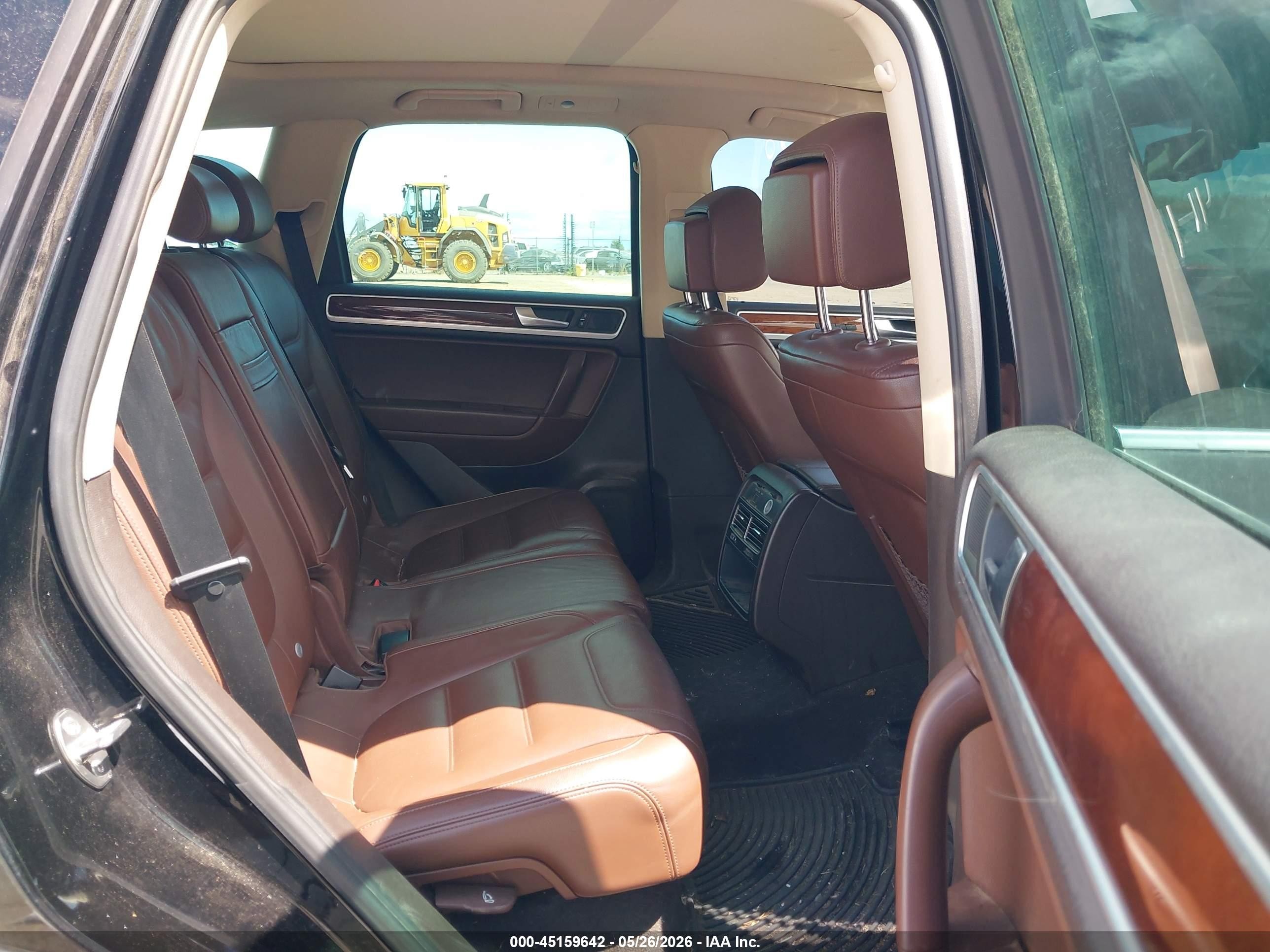 2012 Volkswagen Touareg Tdi Lux Black vin: WVGFK9BP7CD003456