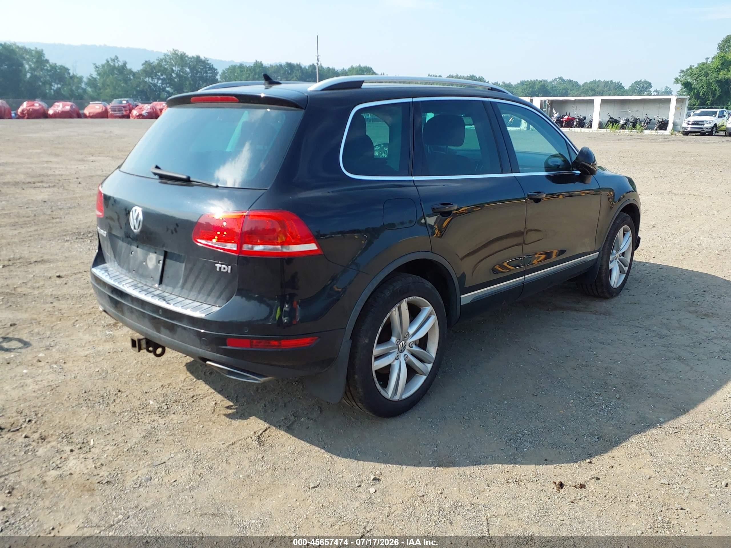 2012 Volkswagen Touareg Tdi Executive Черный vin: WVGFK9BPXCD000292