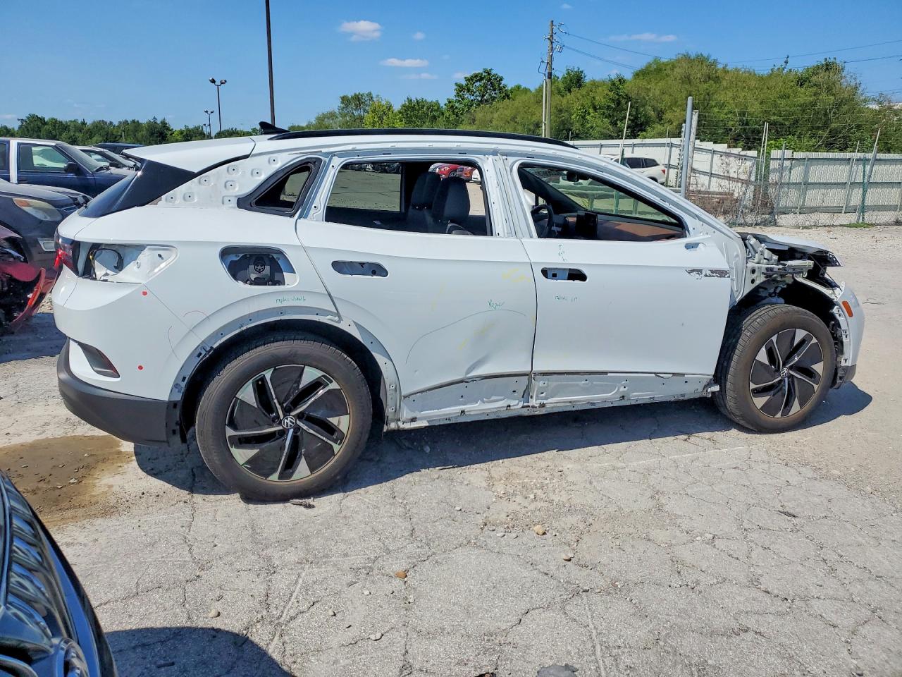 2022 Volkswagen Id.4 Pro S White vin: WVGGNPE29NP037125