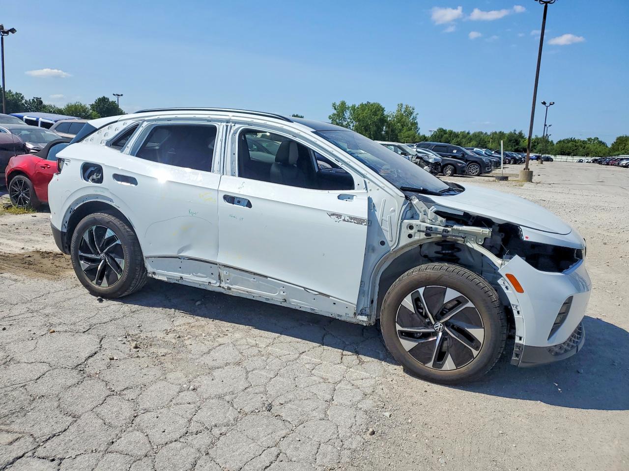 2022 Volkswagen Id.4 Pro S White vin: WVGGNPE29NP037125