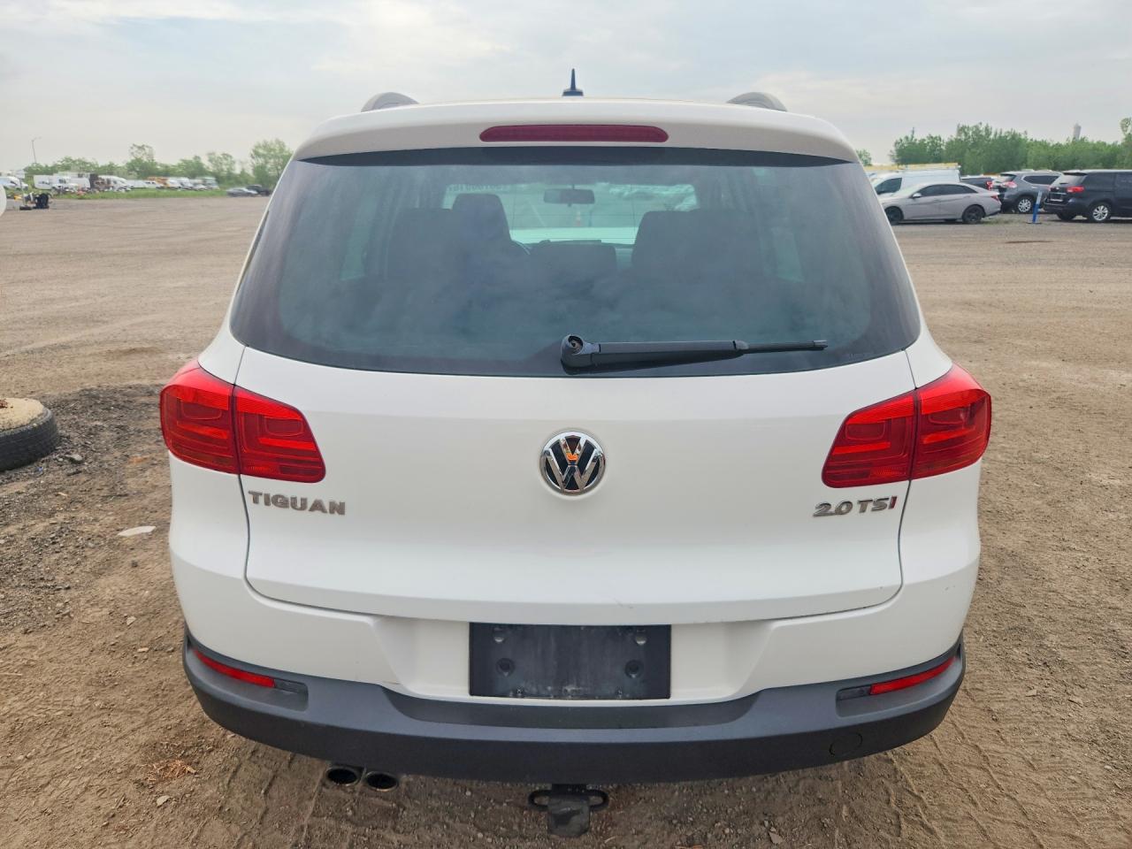 2014 Volkswagen Tiguan S White vin: WVGHV3AX0EW546122