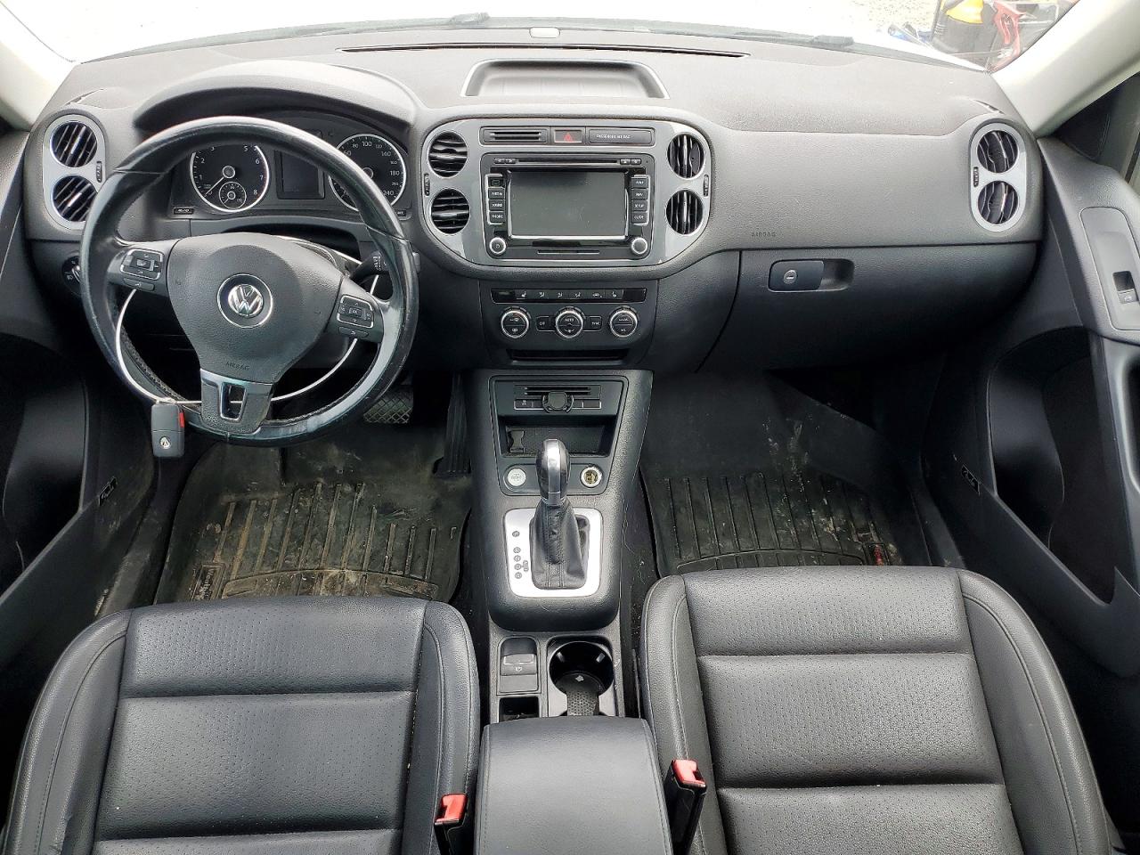 2015 Volkswagen Tiguan S White vin: WVGHV7AX0FW529992