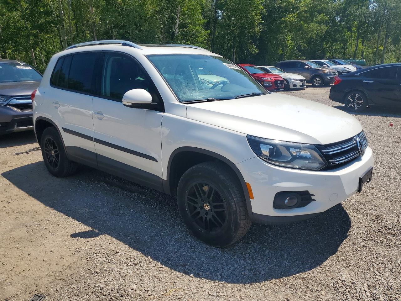 2013 Volkswagen Tiguan S White vin: WVGHV7AX6DW522753