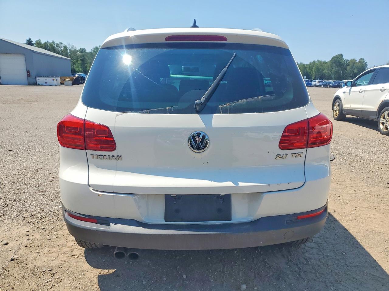 2013 Volkswagen Tiguan S White vin: WVGHV7AX6DW522753