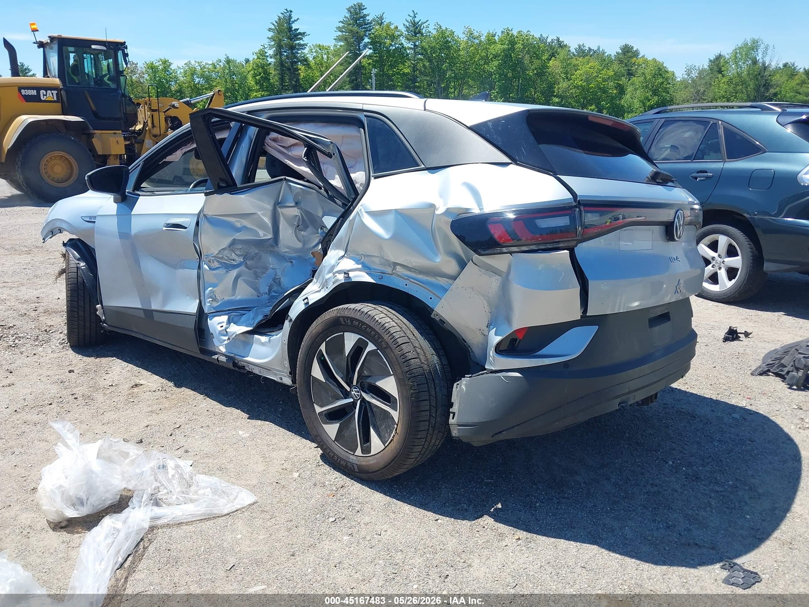 2021 Volkswagen Id.4 Awd Pro Silver vin: WVGJNPE23MP062865