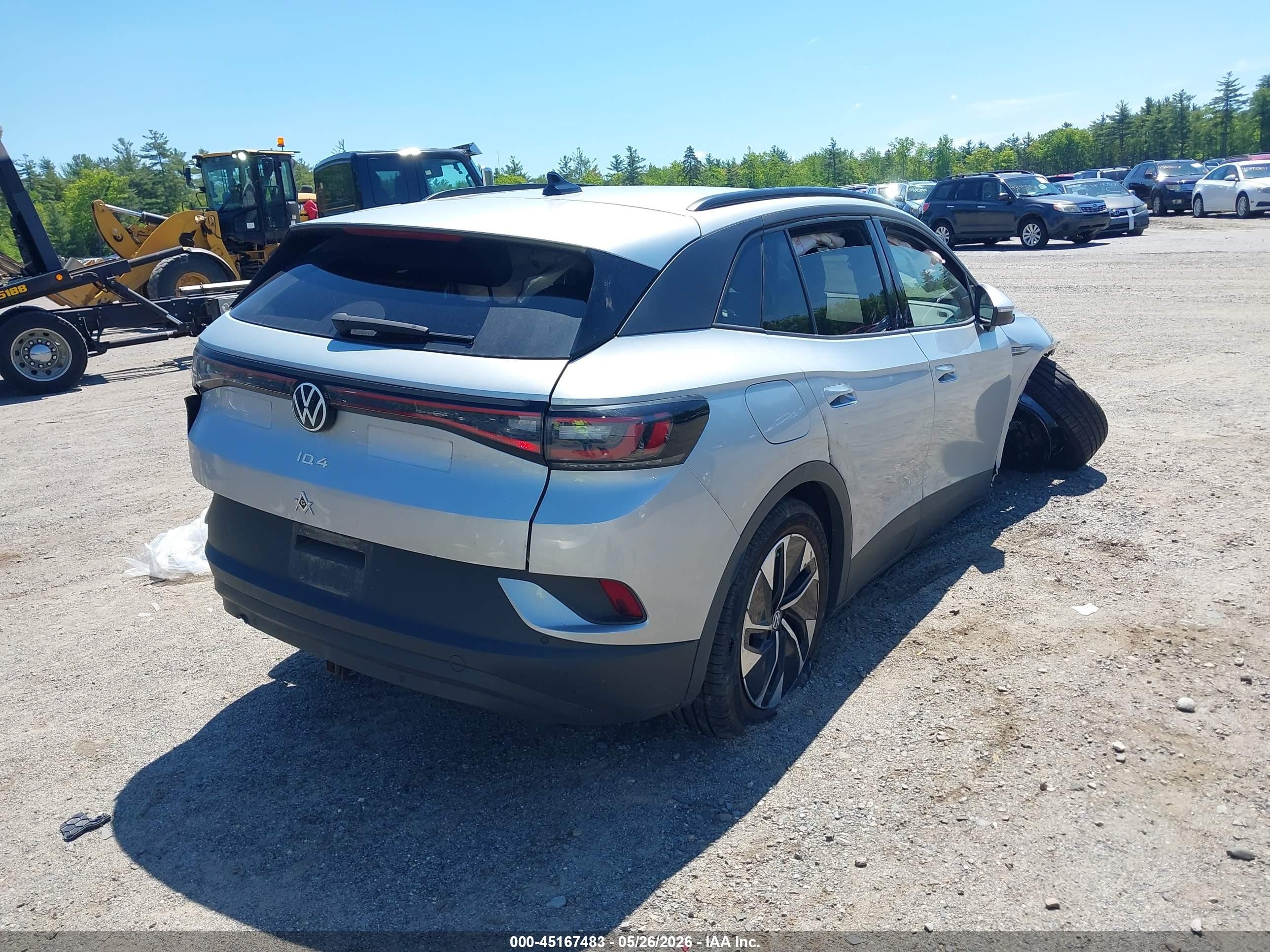 2021 Volkswagen Id.4 Awd Pro Silver vin: WVGJNPE23MP062865
