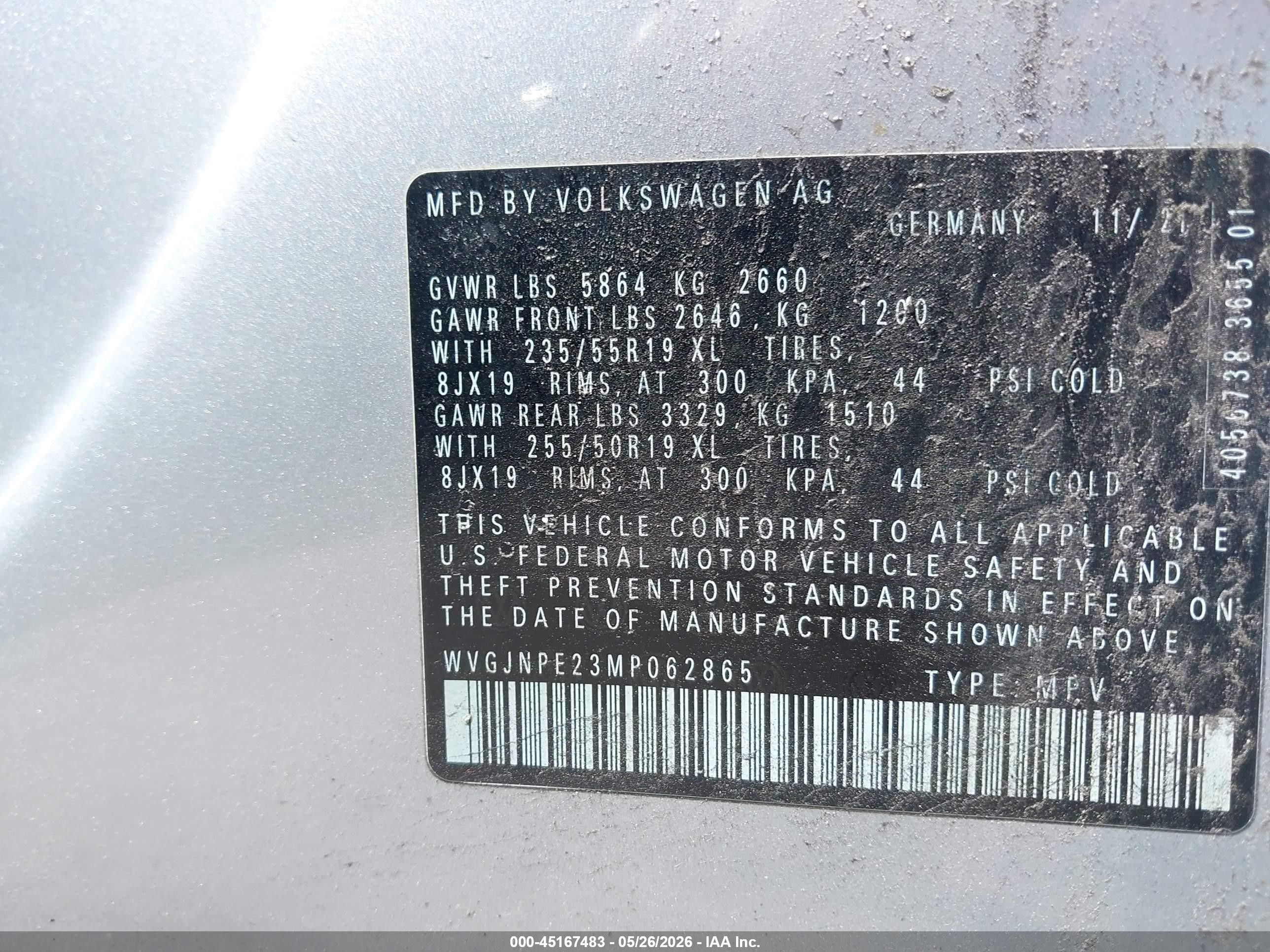 2021 Volkswagen Id.4 Awd Pro Silver vin: WVGJNPE23MP062865