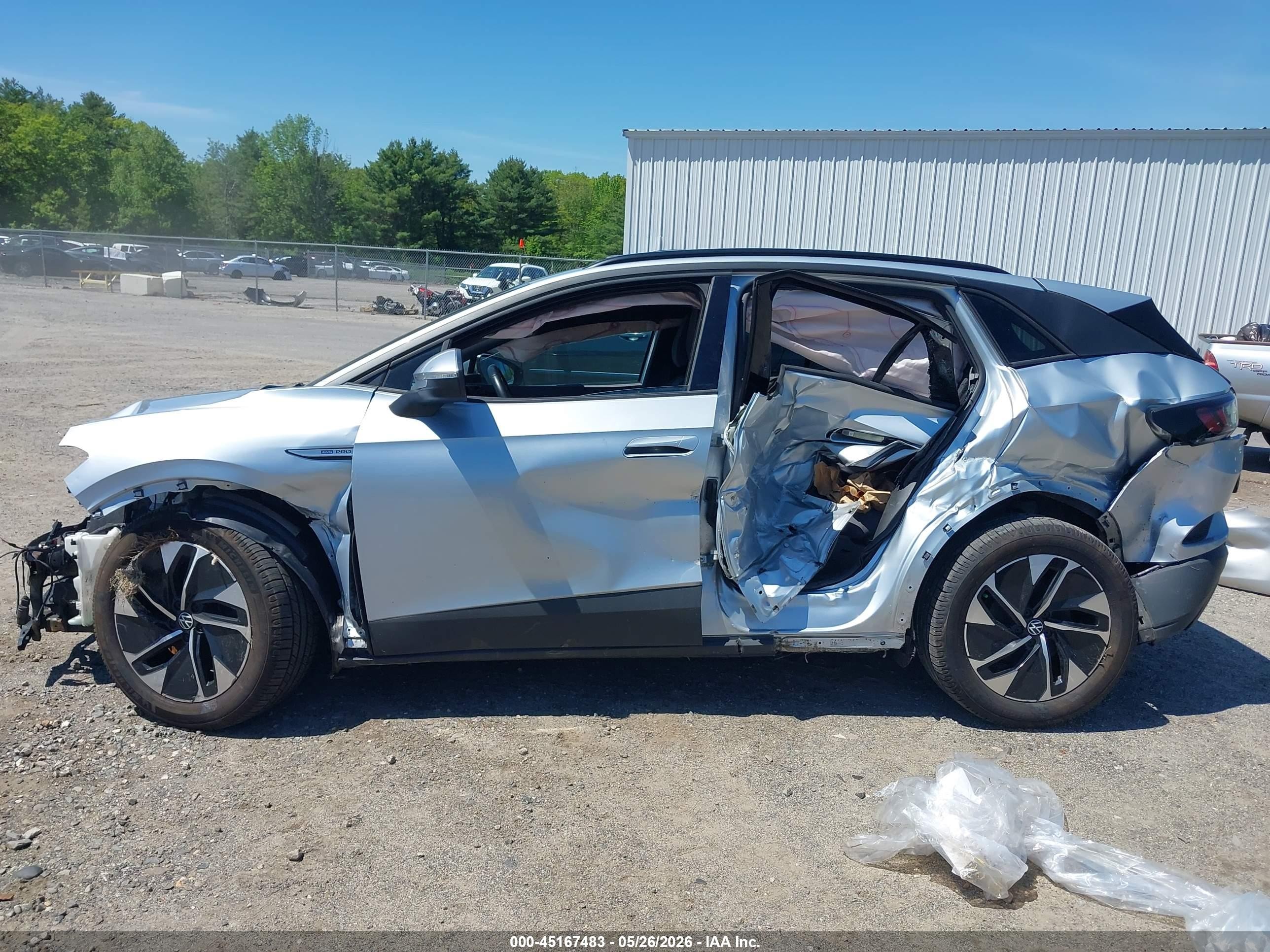 2021 Volkswagen Id.4 Awd Pro Silver vin: WVGJNPE23MP062865
