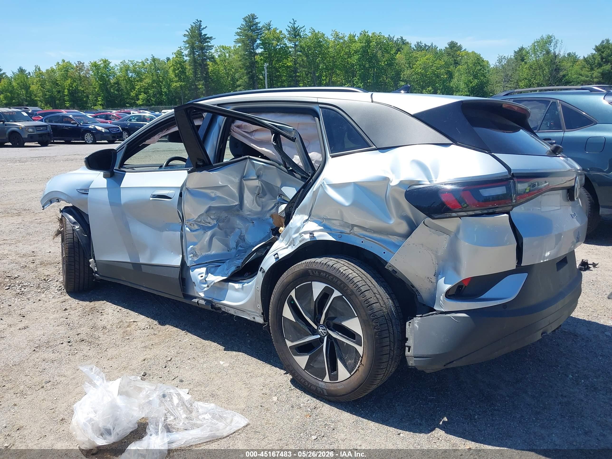 2021 Volkswagen Id.4 Awd Pro Silver vin: WVGJNPE23MP062865