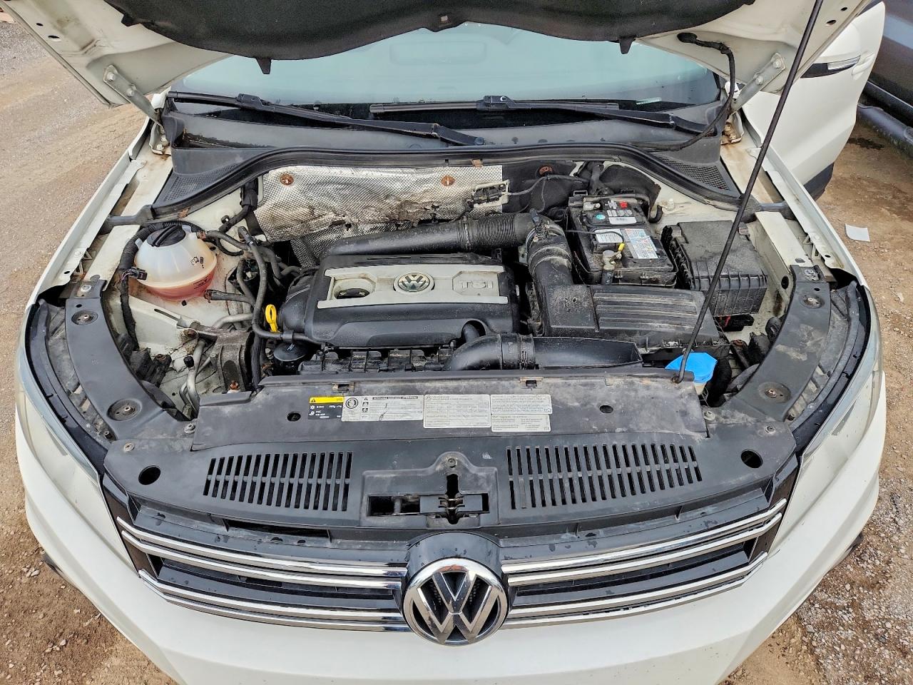 2014 Volkswagen Tiguan S White vin: WVGJV3AX2EW524026