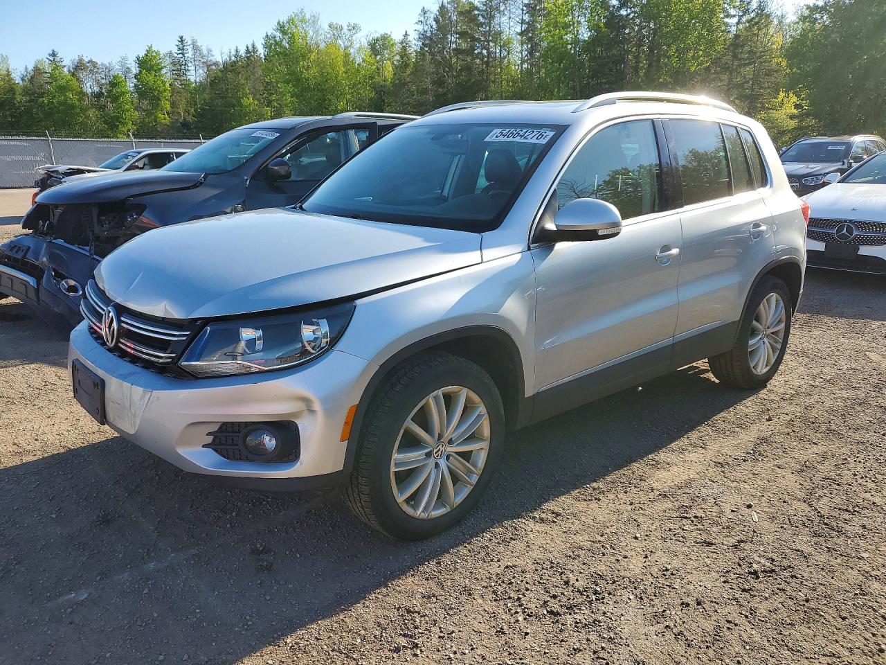 2013 Volkswagen Tiguan S Silver vin: WVGJV3AX3DW591622