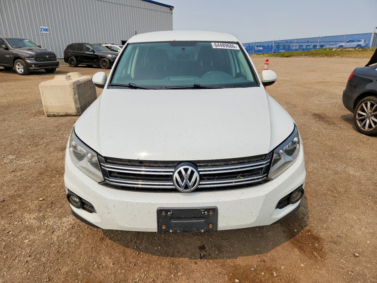 2014 Volkswagen Tiguan S White vin: WVGJV3AX4EW558565