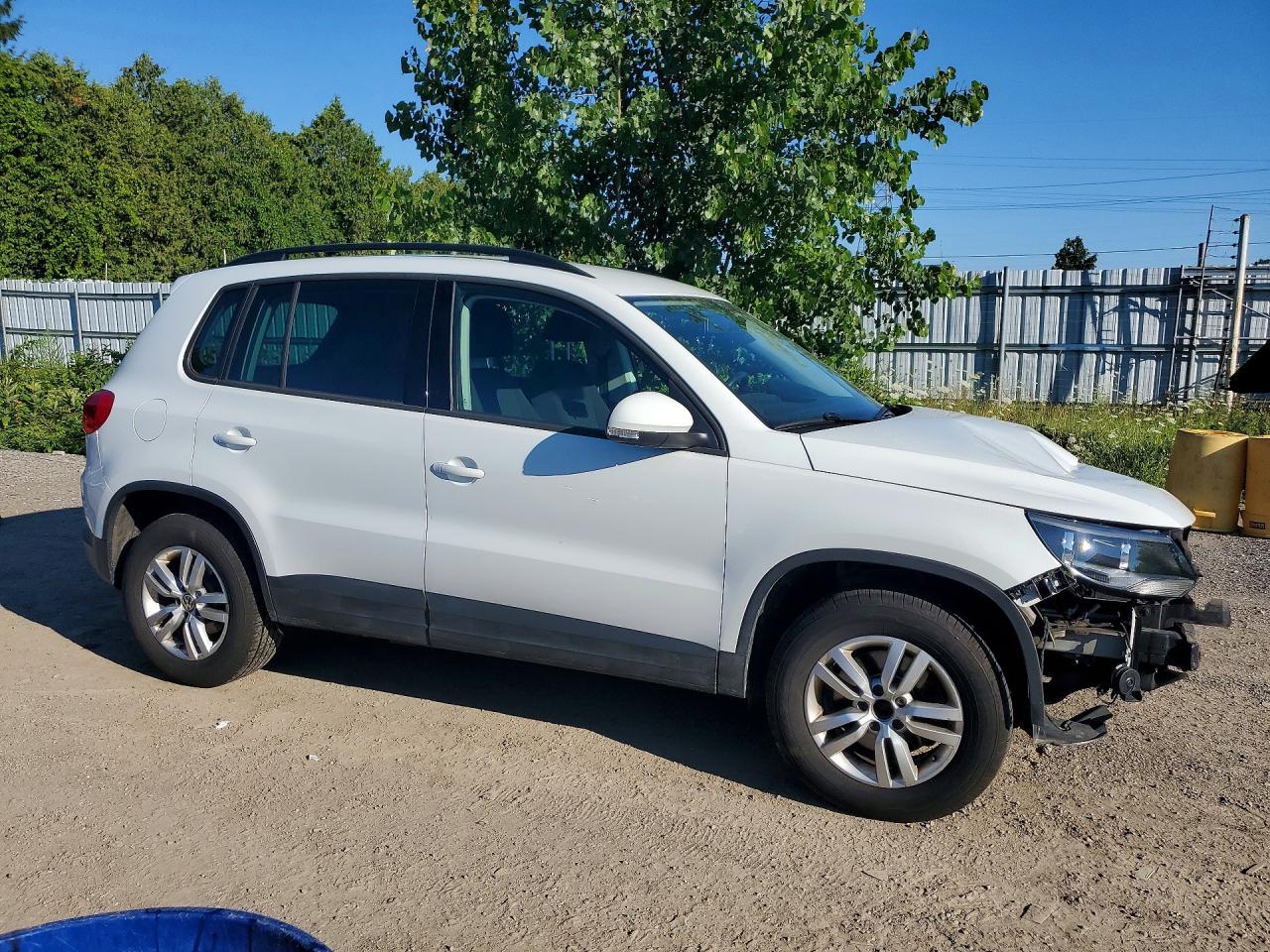 2014 Volkswagen Tiguan S White vin: WVGJV3AX9EW593375